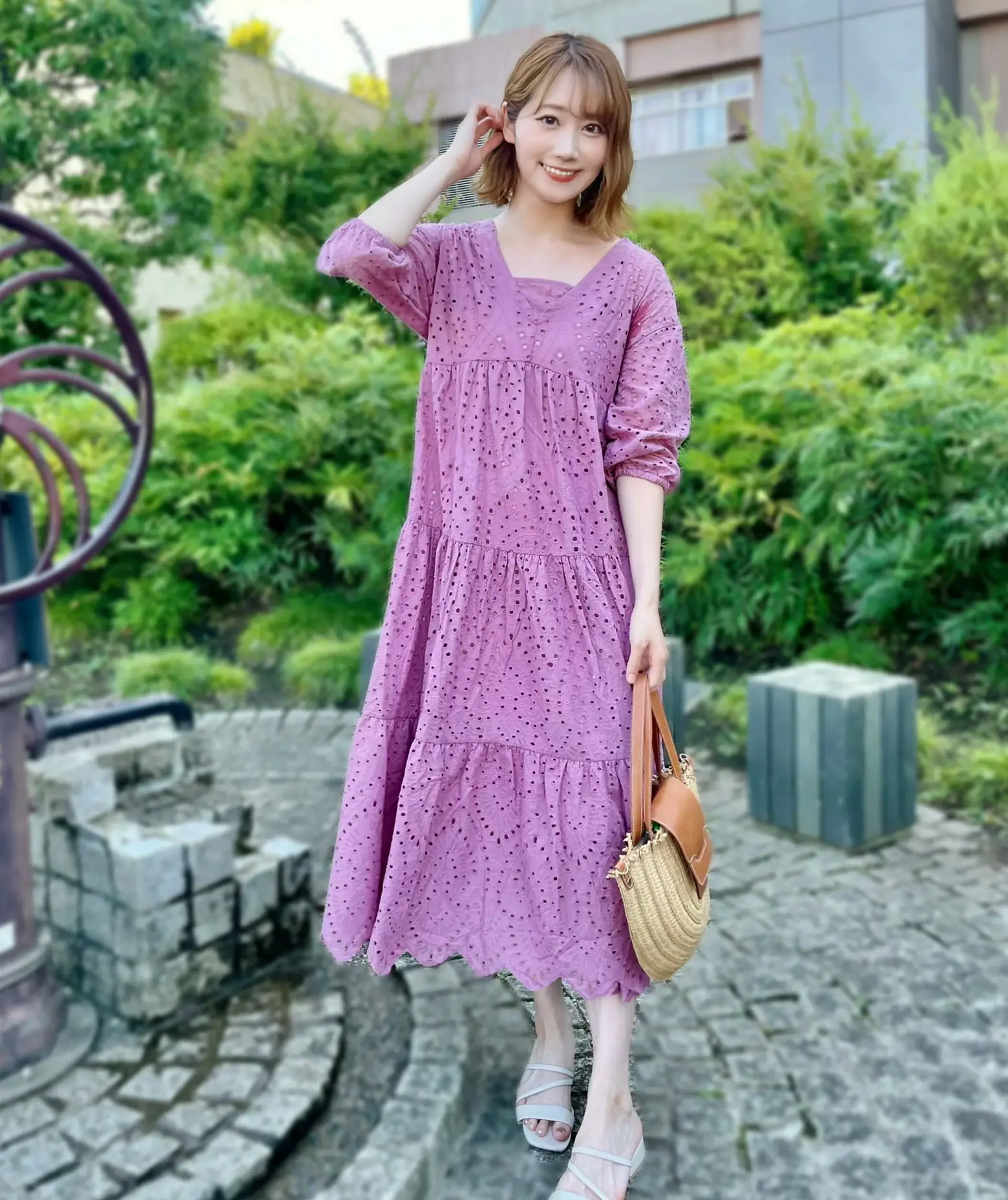 コットンレースワンピース♡コーデ | 瀬奈が投稿したフォトブック | Lemon8 