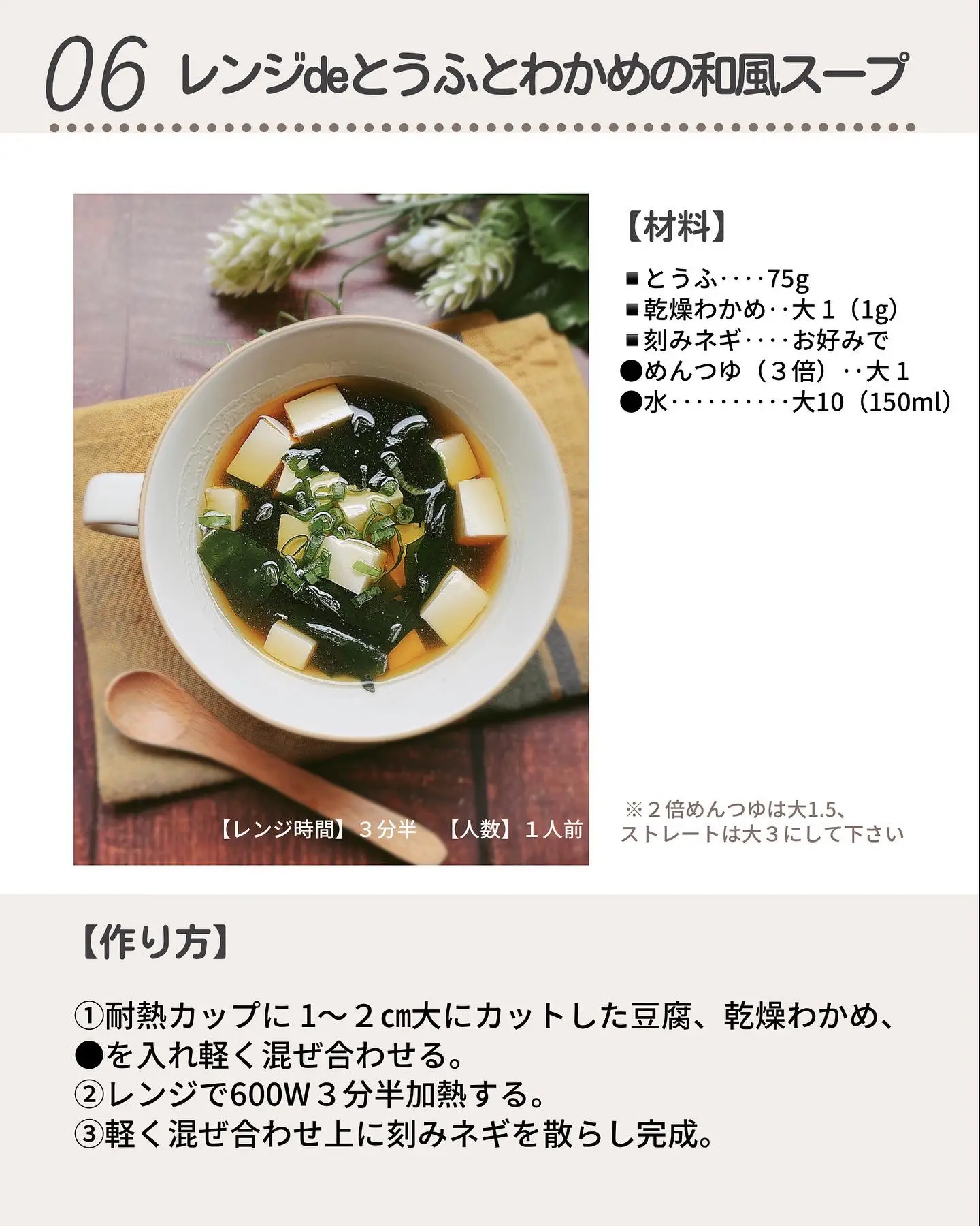 レンジde簡単！スープレシピ６品の画像 (6枚目)