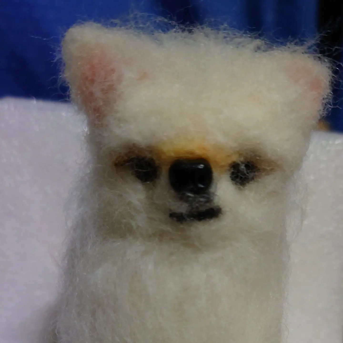 羊毛フェルト にこにこポメラニアンのフラワーバスケット｜Yahoo