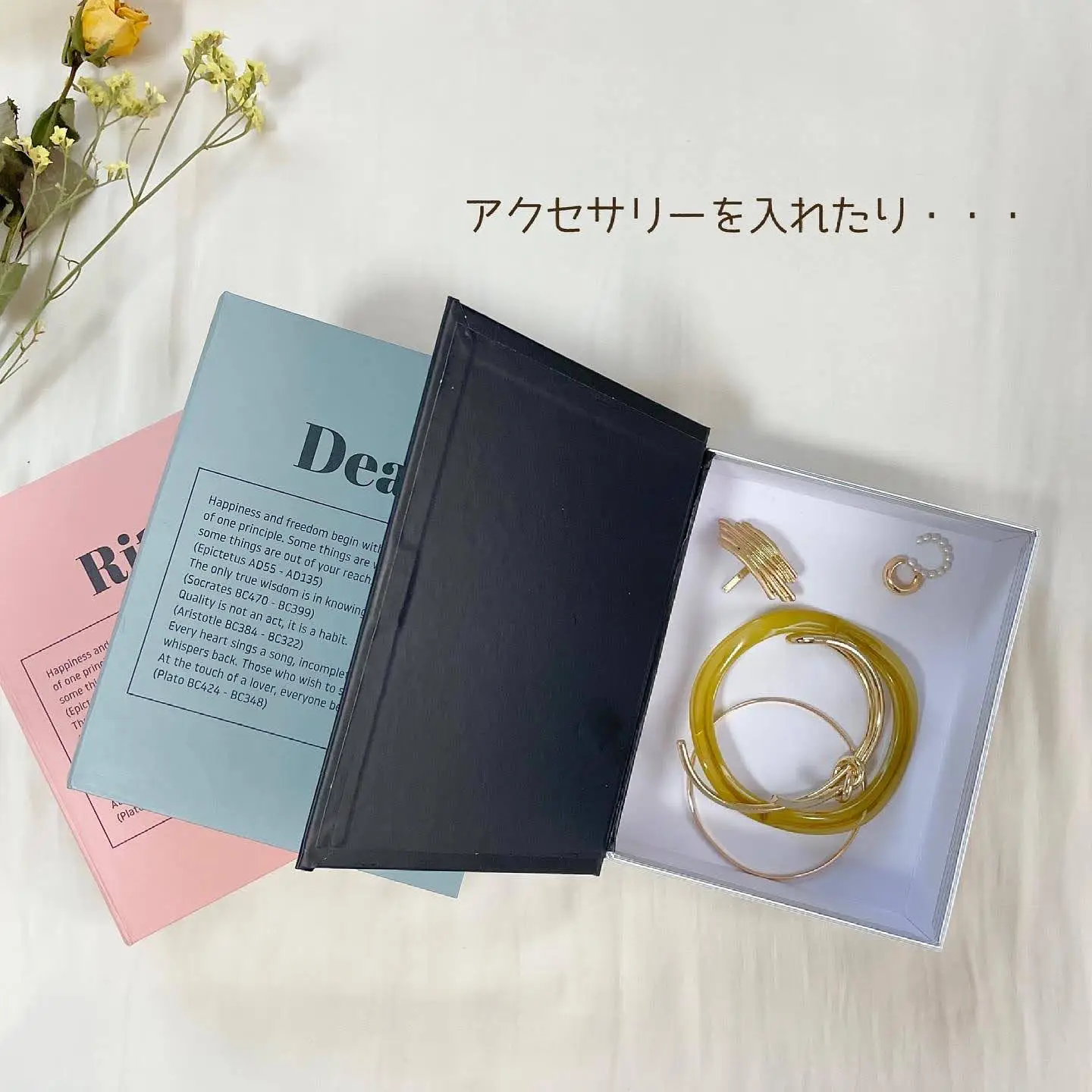 100均購入品 〜韓国っぽBOOK型ボックス〜 | アンナ._.が投稿したフォトブック | Lemon8