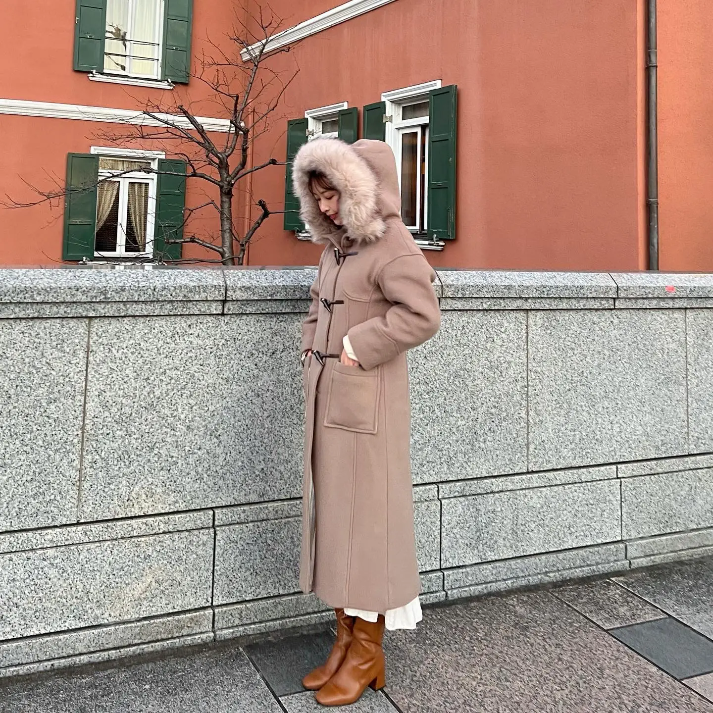 azzurro store メルトンダッフルコート azzurro store メルトンダッフルコート