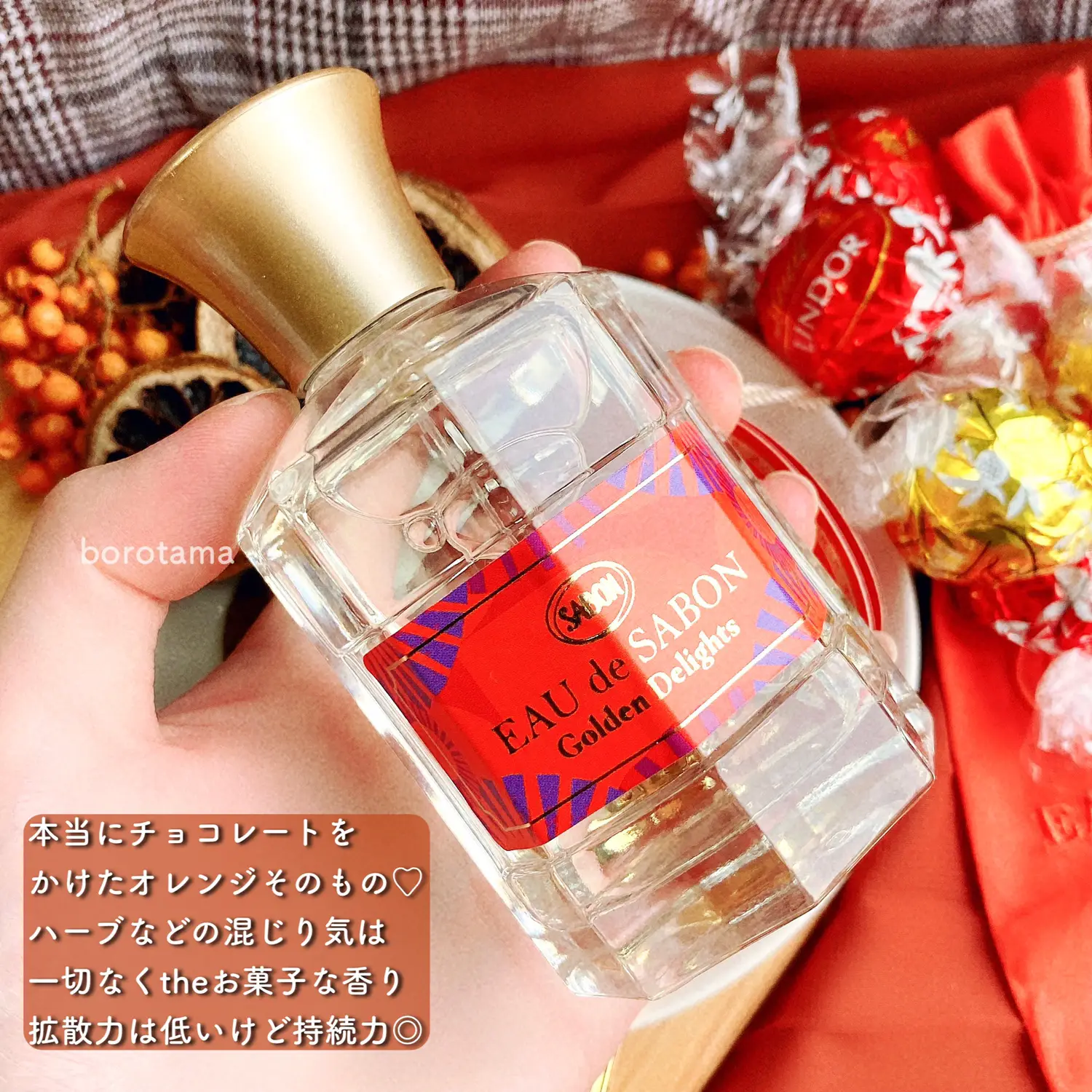 オレンジチョコの香り最強すぎ。 #SABON クリスマスコフレ | borotama