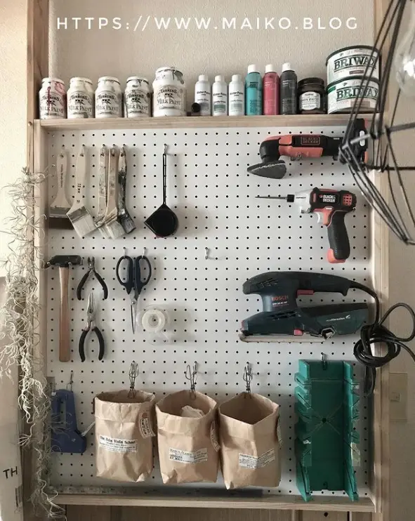 DIY 工具ストッカー 工具全部 壁収納 - 収納家具