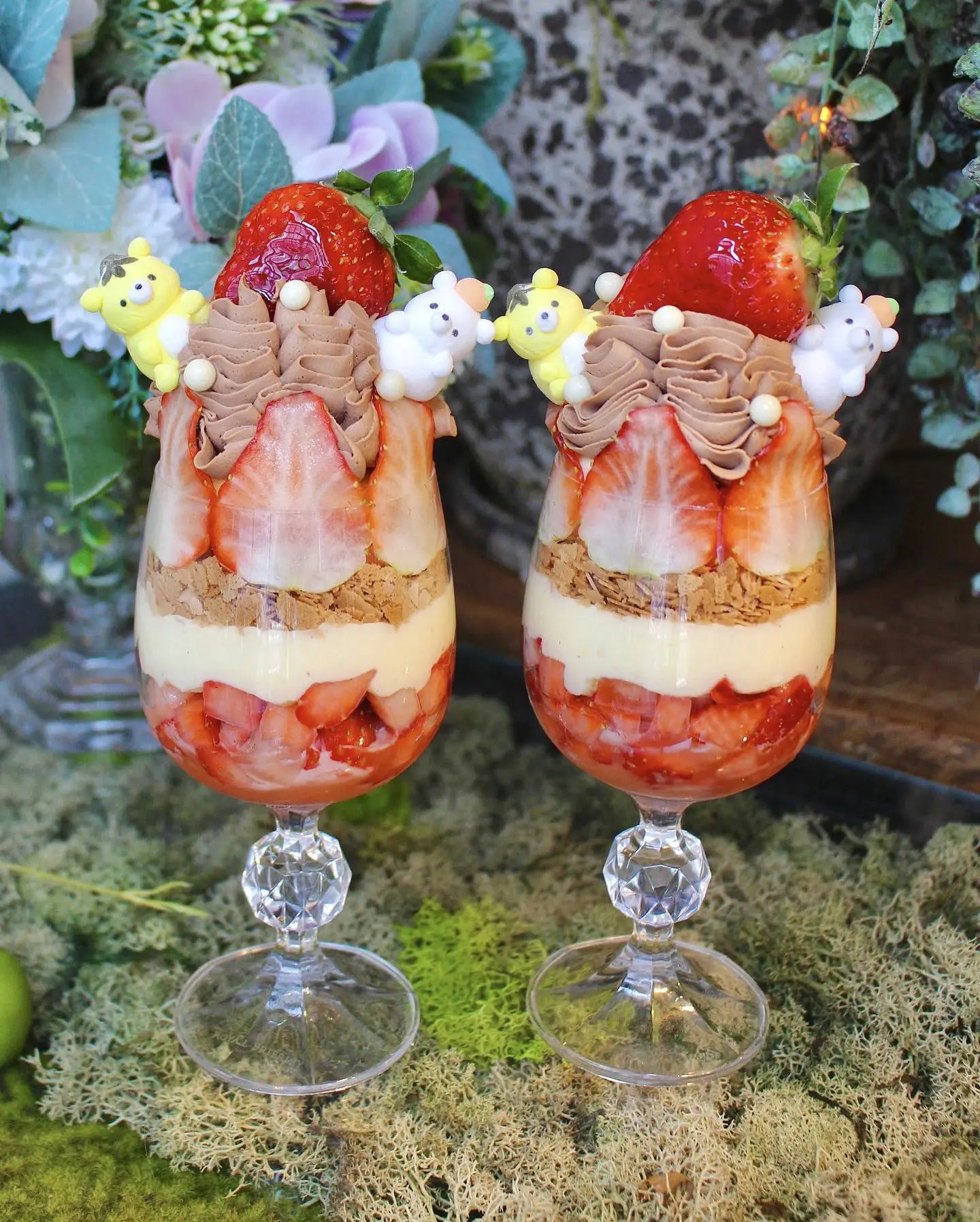 仲良しアニマルパフェ♡