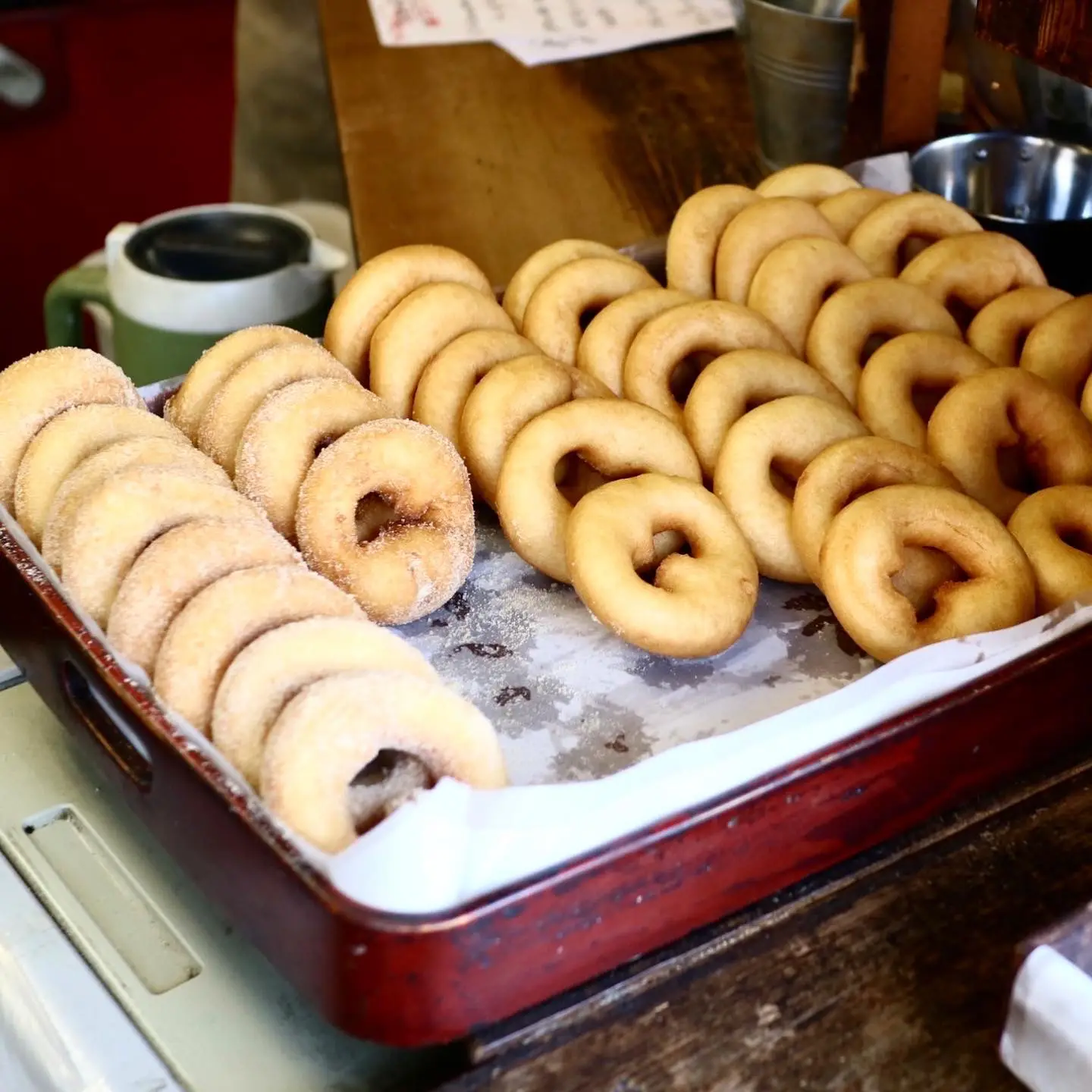 あたりきしゃりき堂（大阪・東天下茶屋）〜昔ながらのドーナツ屋さん〜 | らんらんらんちと甘いもんが投稿したフォトブック | Lemon8