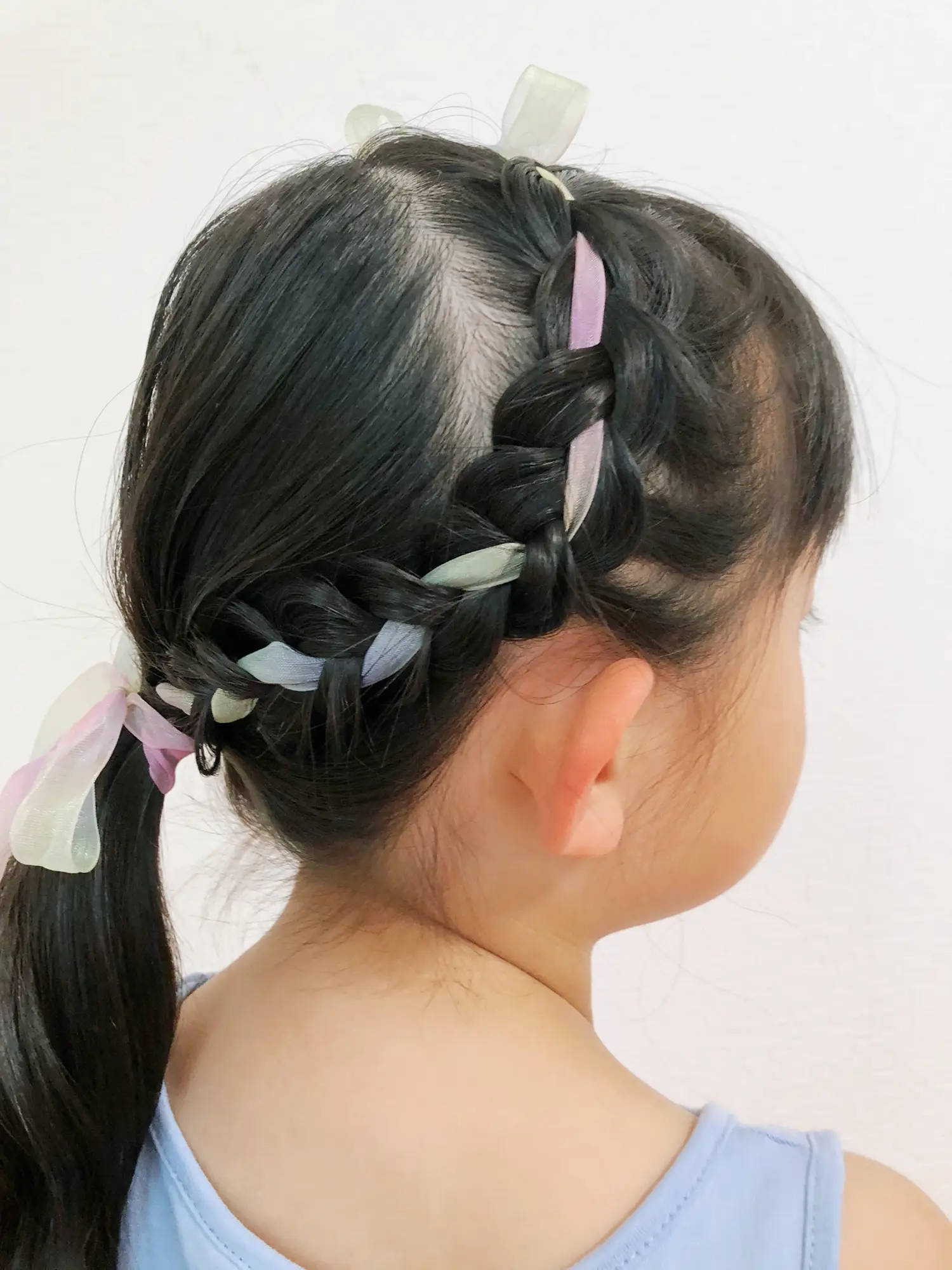 Sweet And Stylish Braided Hair Ribbon Bow Hair Clip - Temu