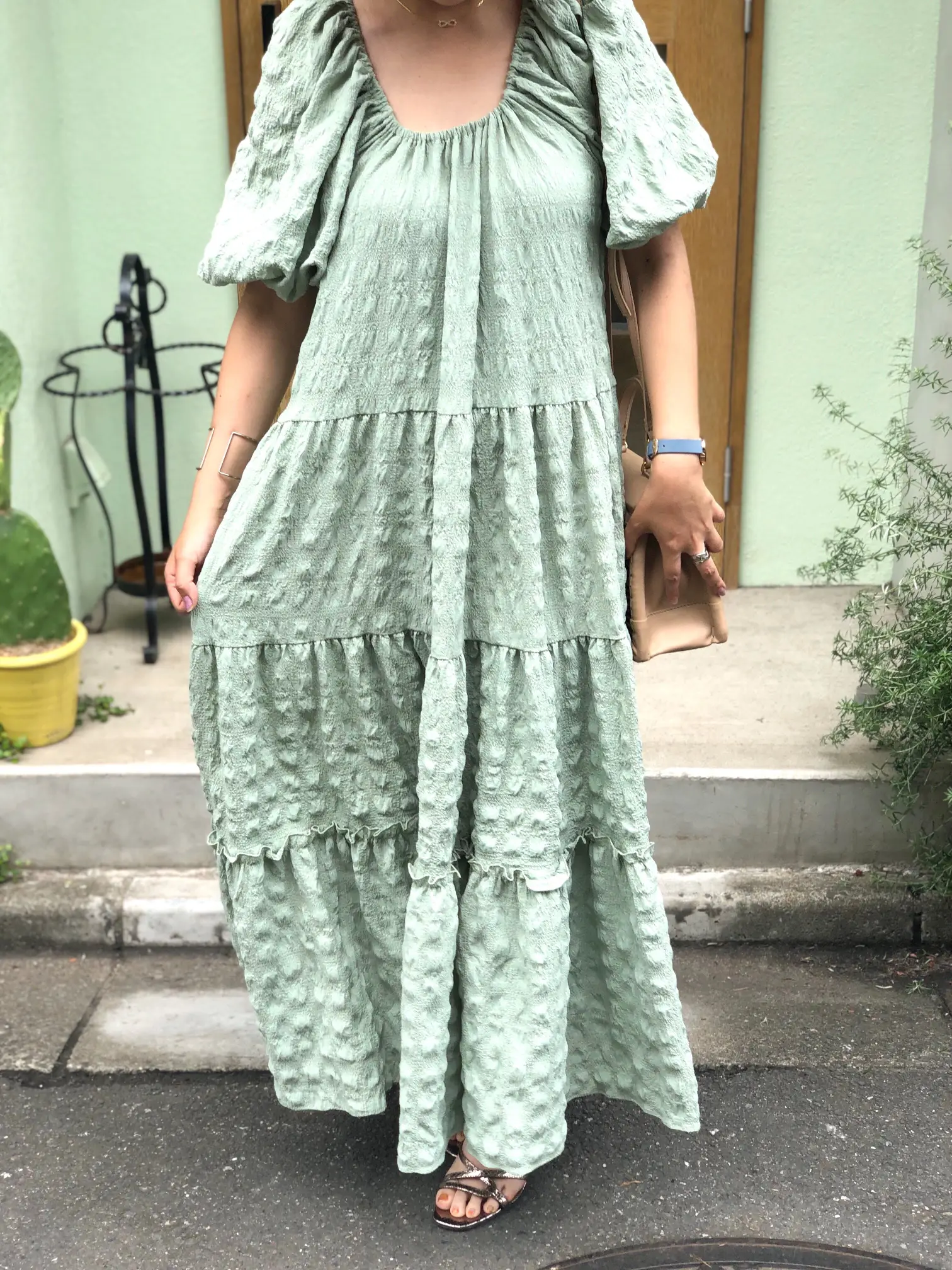 miumiu セットアップワンピ 細かいギャザーフリルが可愛いです♡