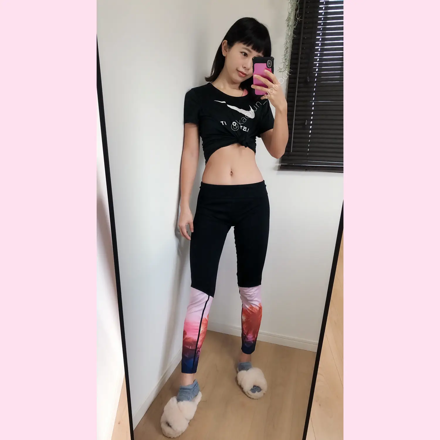 セレブ愛用 ネオンカラー ピンク ジム ヨガ フィットネス ウェア