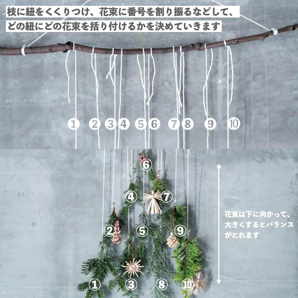 毎年飾れる壁に飾るクリスマスツリーガーランド　ウォールツリー　スワッグ 毎年飾れる壁に飾るクリスマスツリーガーランド ウォールツリー