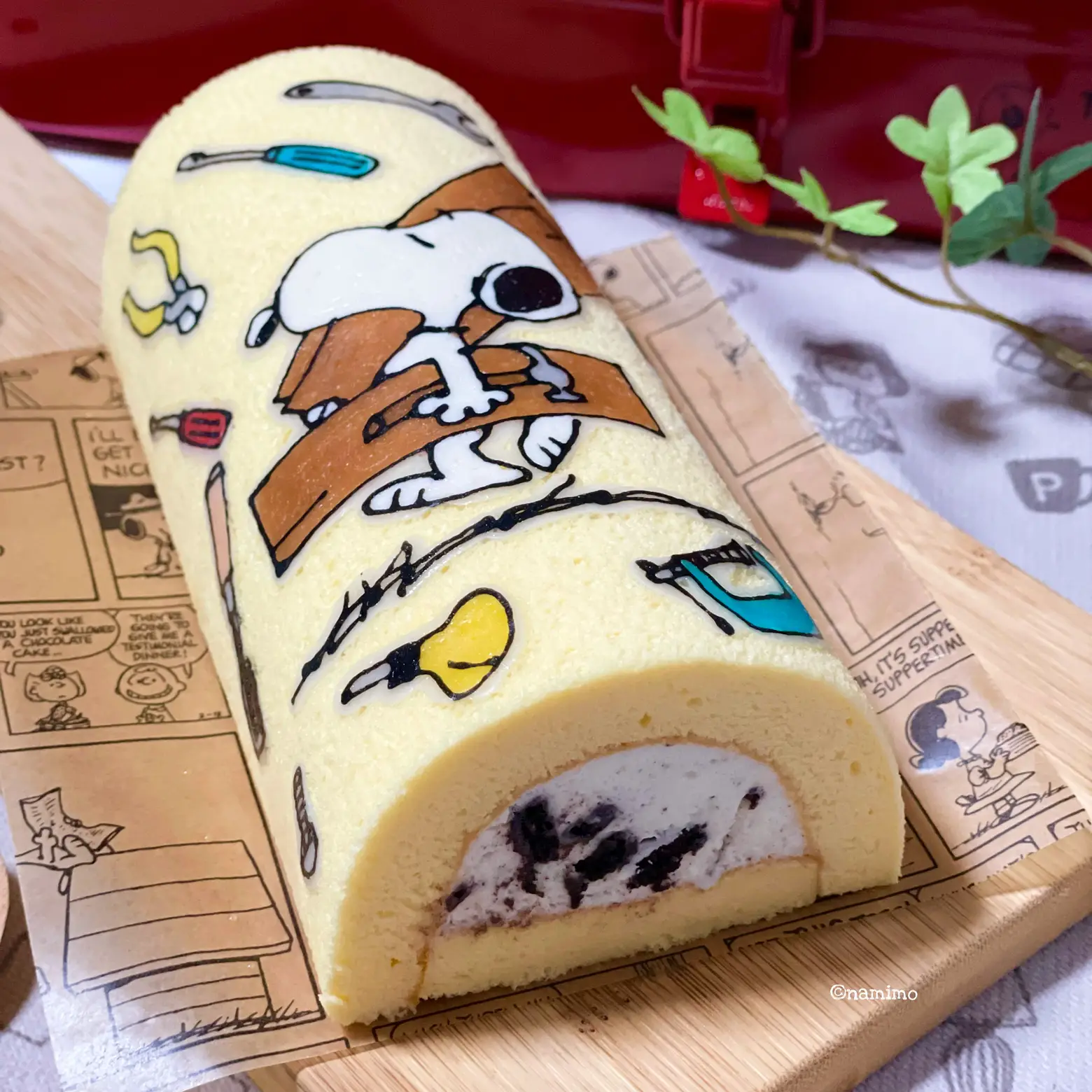 ロールケーキのようなロングスヌード 手編み ハンドメイド・手芸