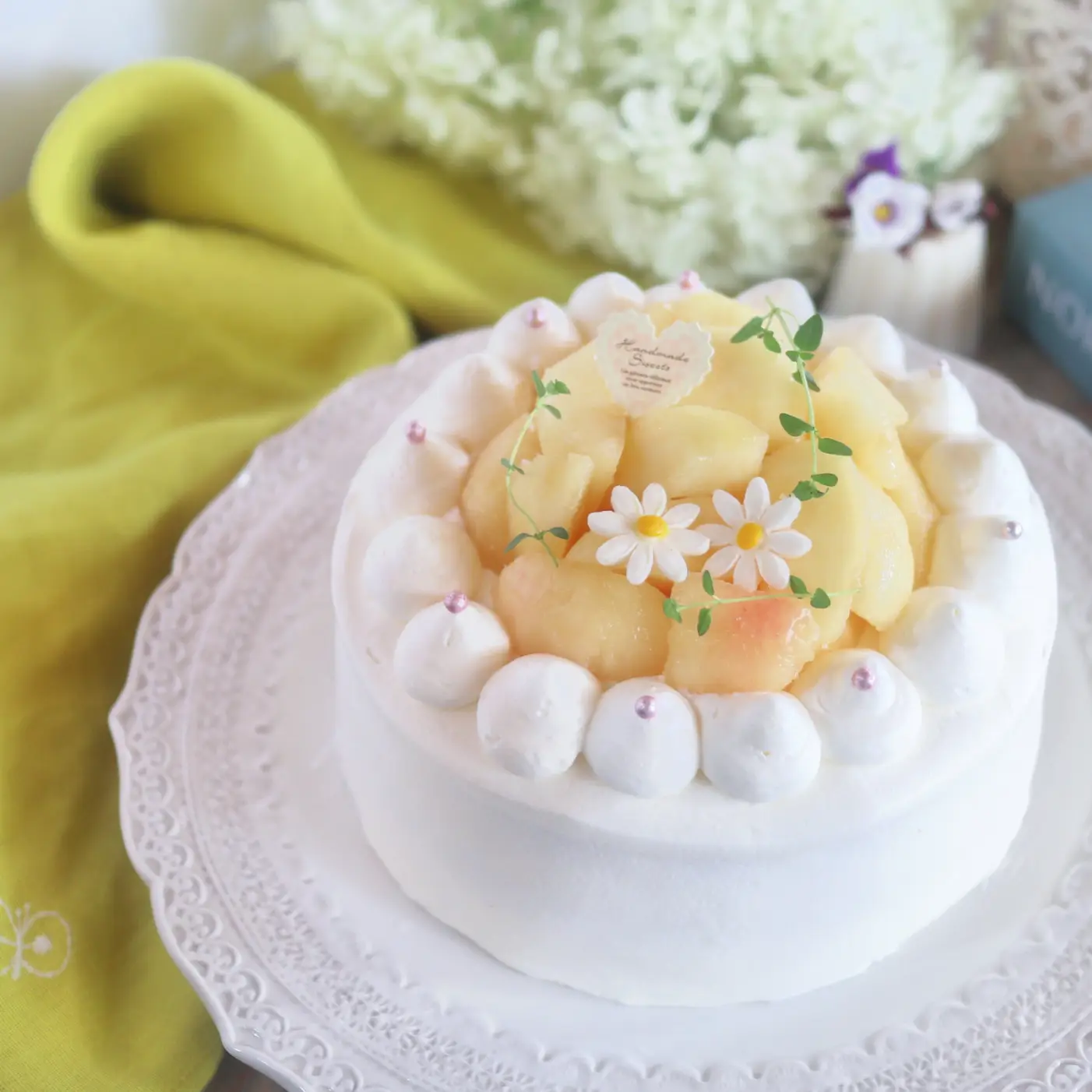 桃のショートケーキ | k.miyu0702が投稿したフォトブック | Lemon8