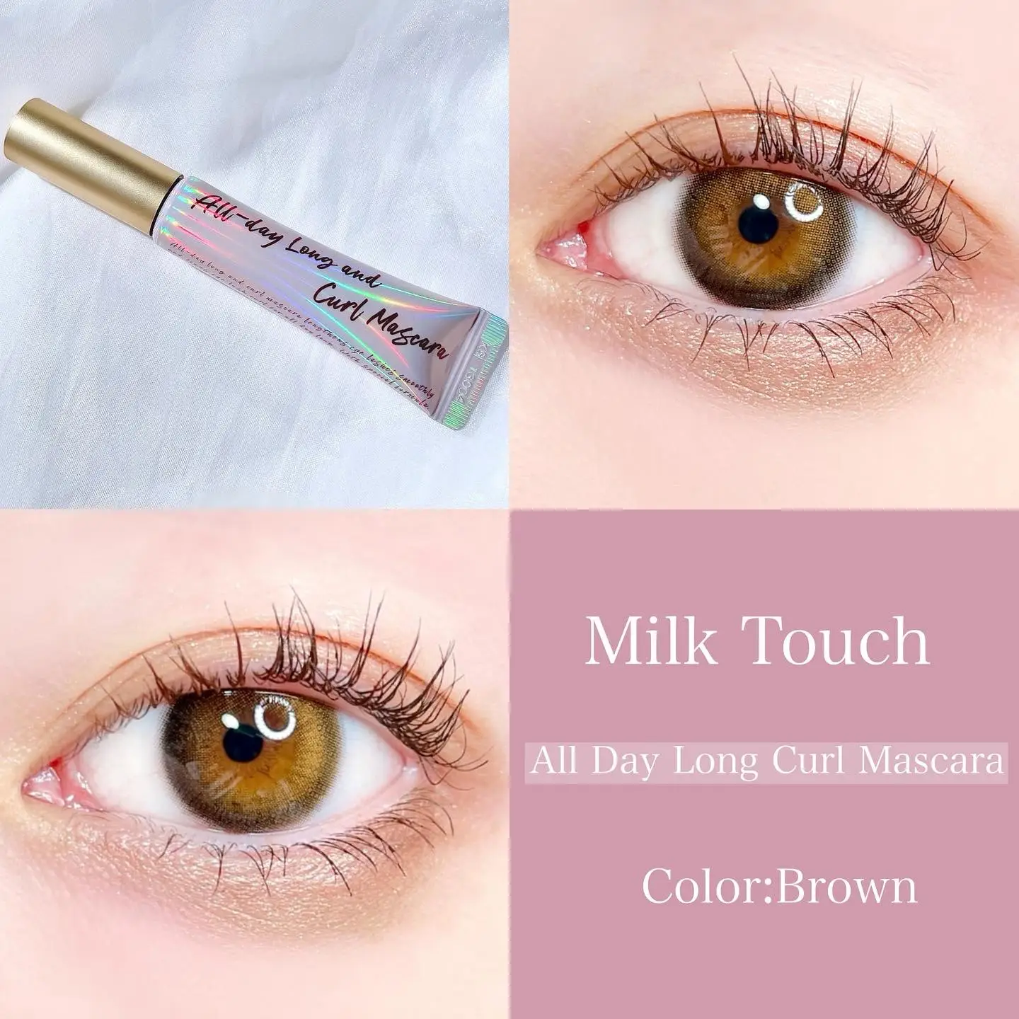 MILK TOUCH All Day Long and Curl Mascara - Black - Milk Touch