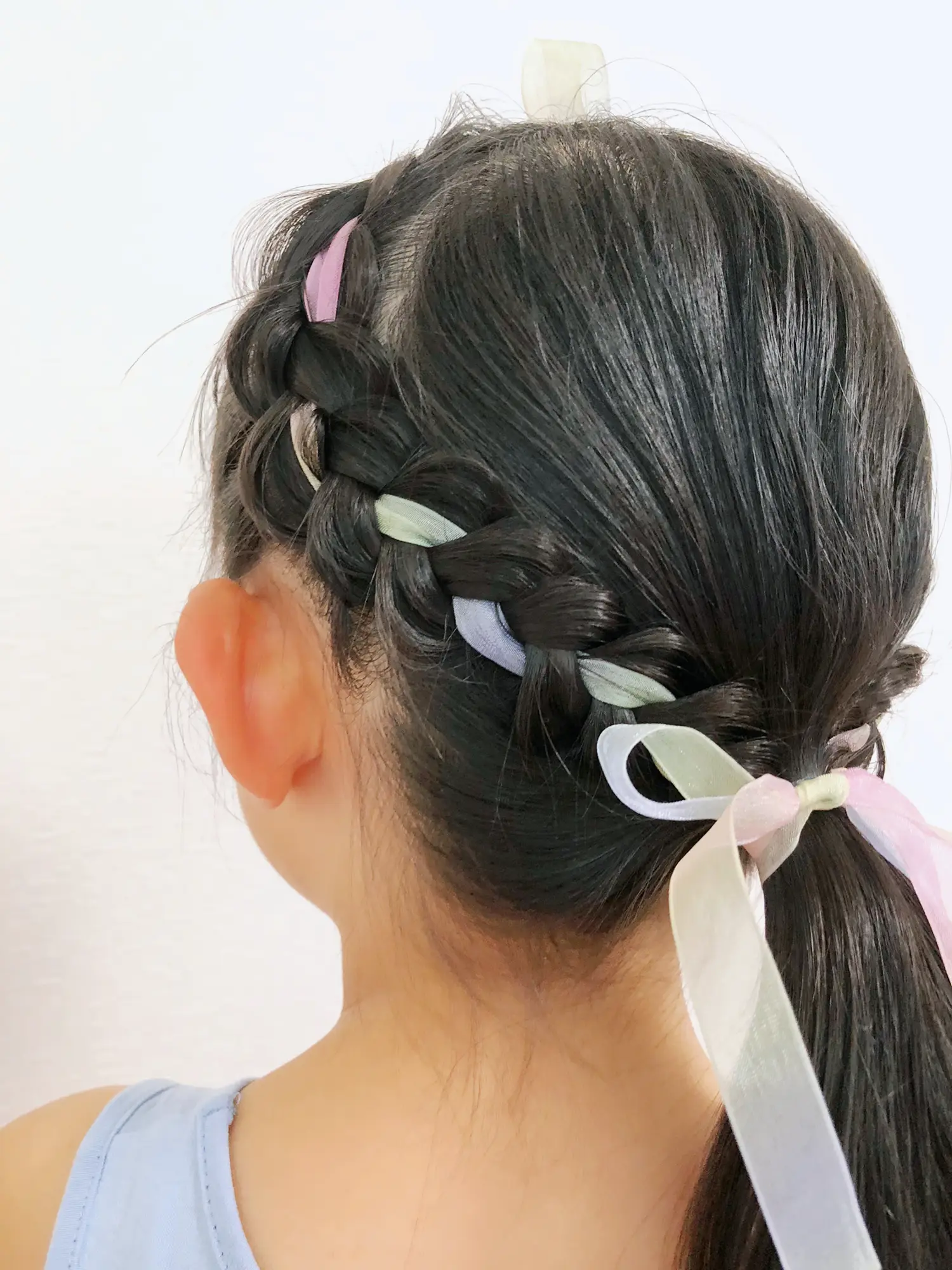 Sweet And Stylish Braided Hair Ribbon Bow Hair Clip - Temu