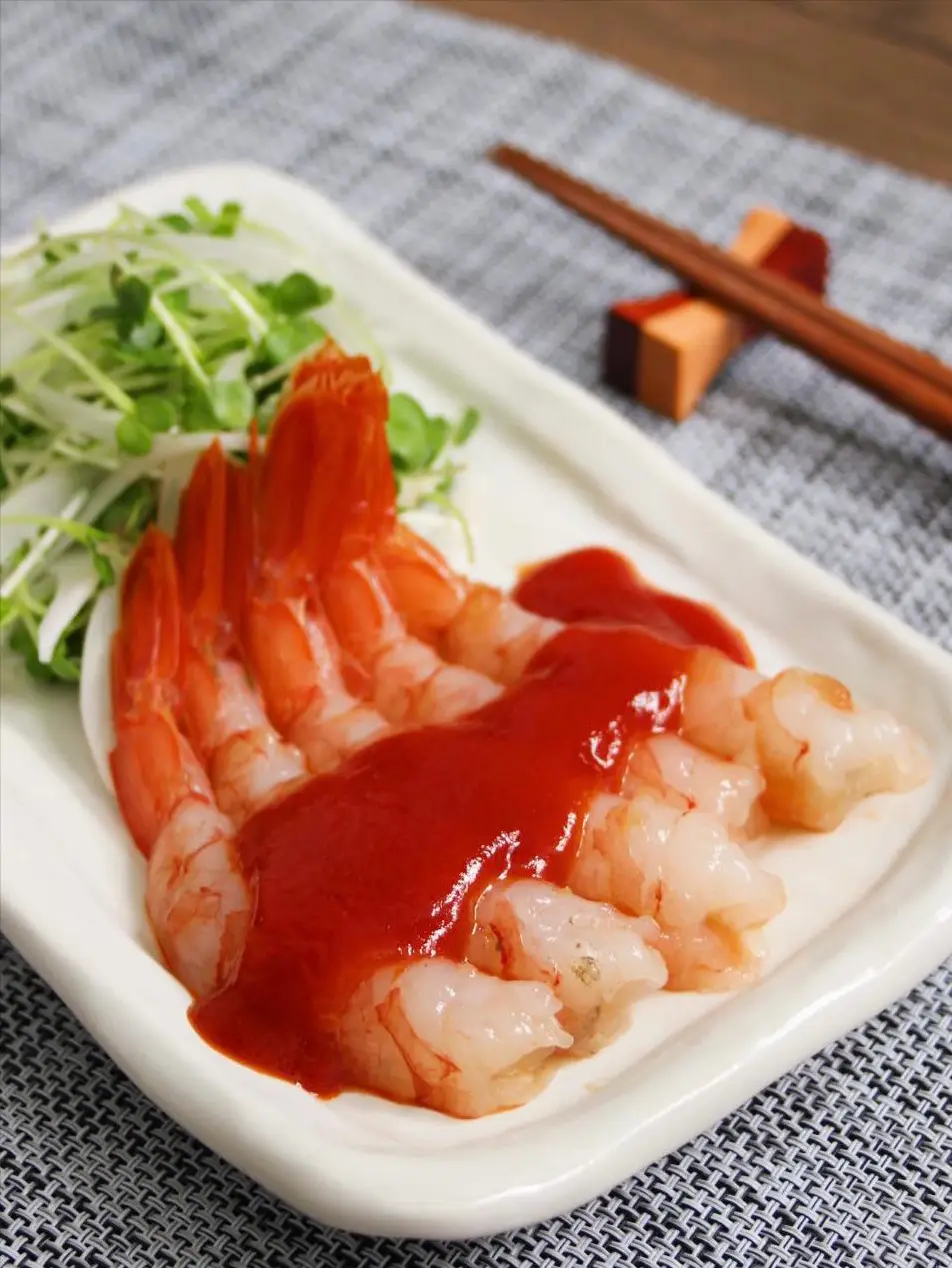 刺身、エビフライ、海老チリ