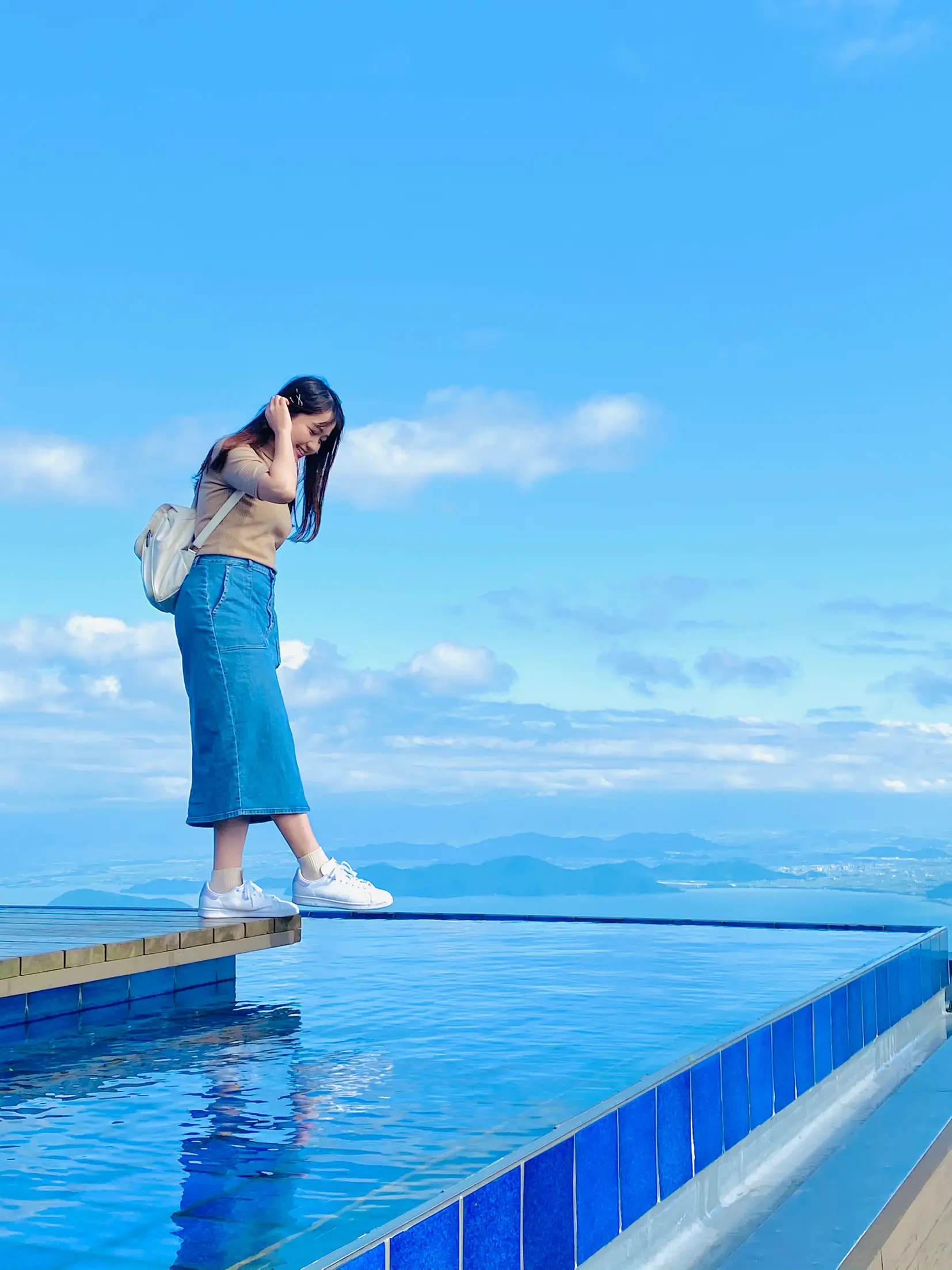 絶景空中ブランコ☁️】大人気デートスポット♡ びわ湖テラス  