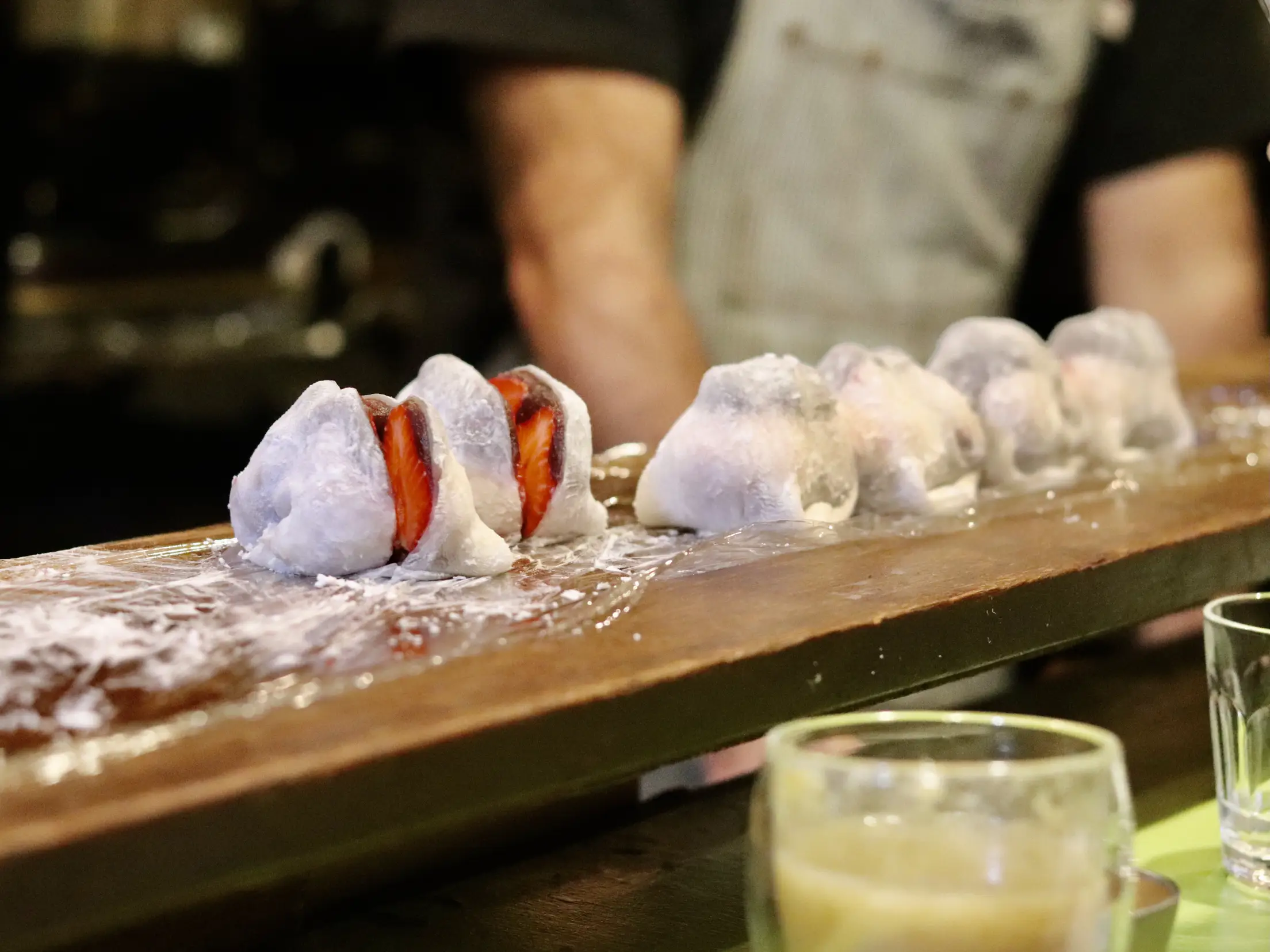 ハンドメイド　かわいい　木製　お刺身　お造りプレート 2枚セットT-135 ハンドメイド かわいい 木製 お刺身 お造りプレート 2枚セットT-135