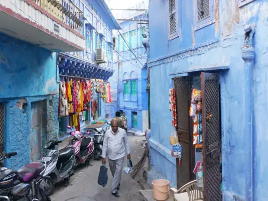 映えるジョードプルの街！インドの青い街はワンピースのアラバスタ編の
