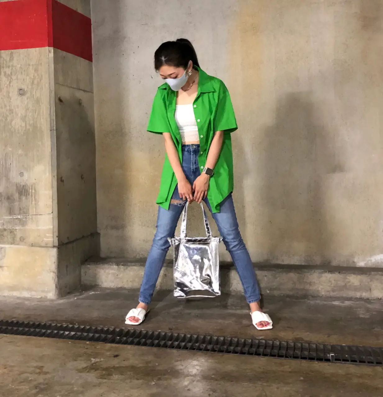 カラーシャツ】韓国っぽコーデ | cocotte_fashionが投稿したフォト