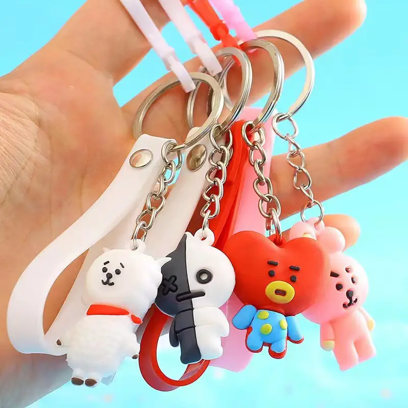 BTS BT21 Character Key Holder Strap [Set of 8] | Gallery posted by