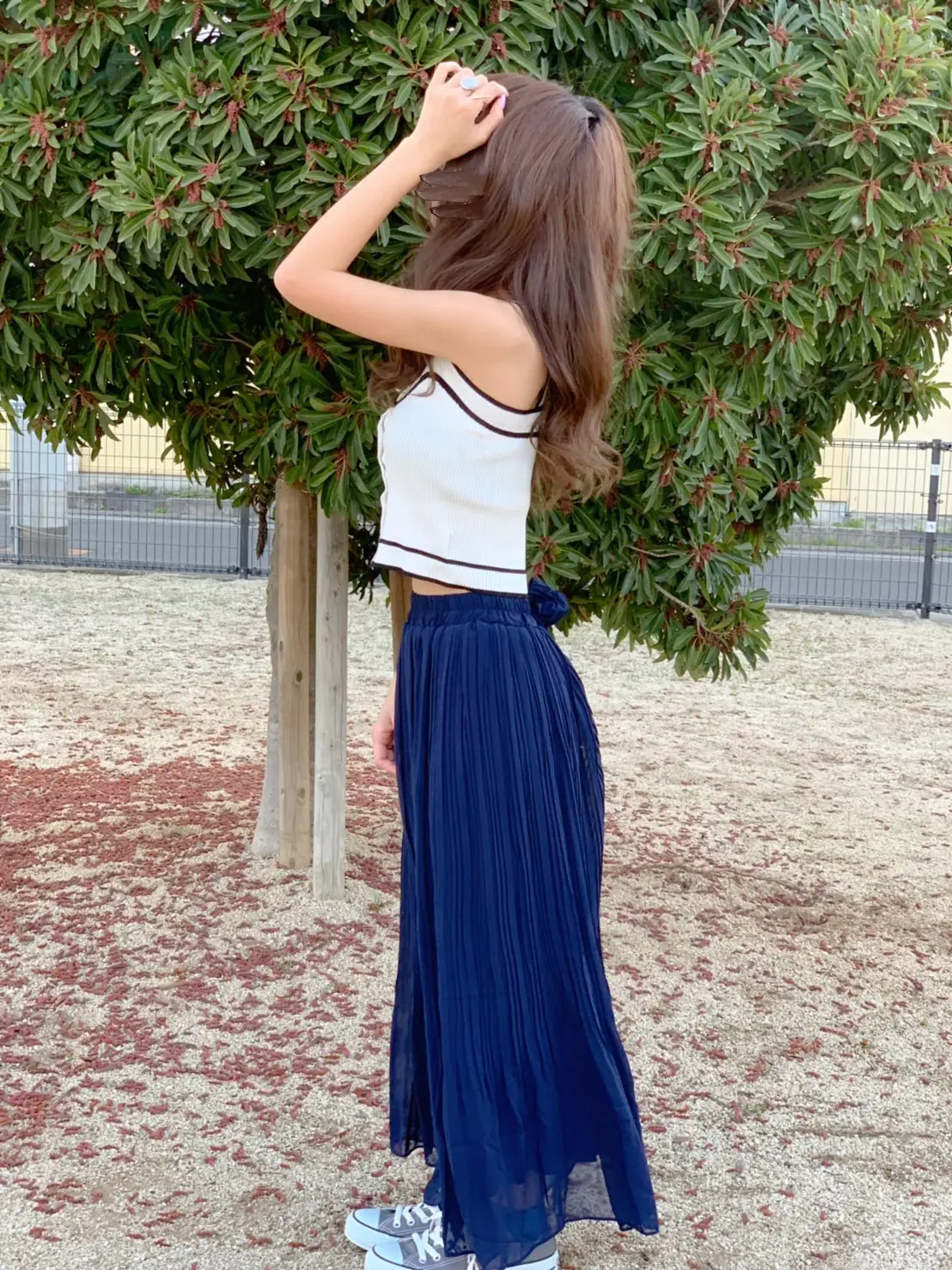 美品】ENFOLD 2024S/S デザイン スカート 黒（新品 タグ付 ENFOLD  