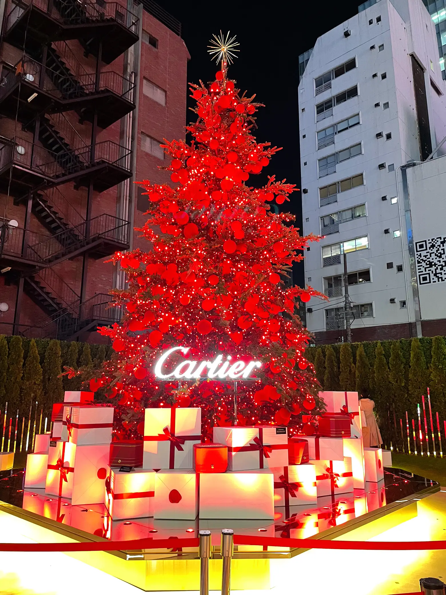 表参道】期間限定のカルティエクリスマスツリー🎄 | ほわいと.が投稿