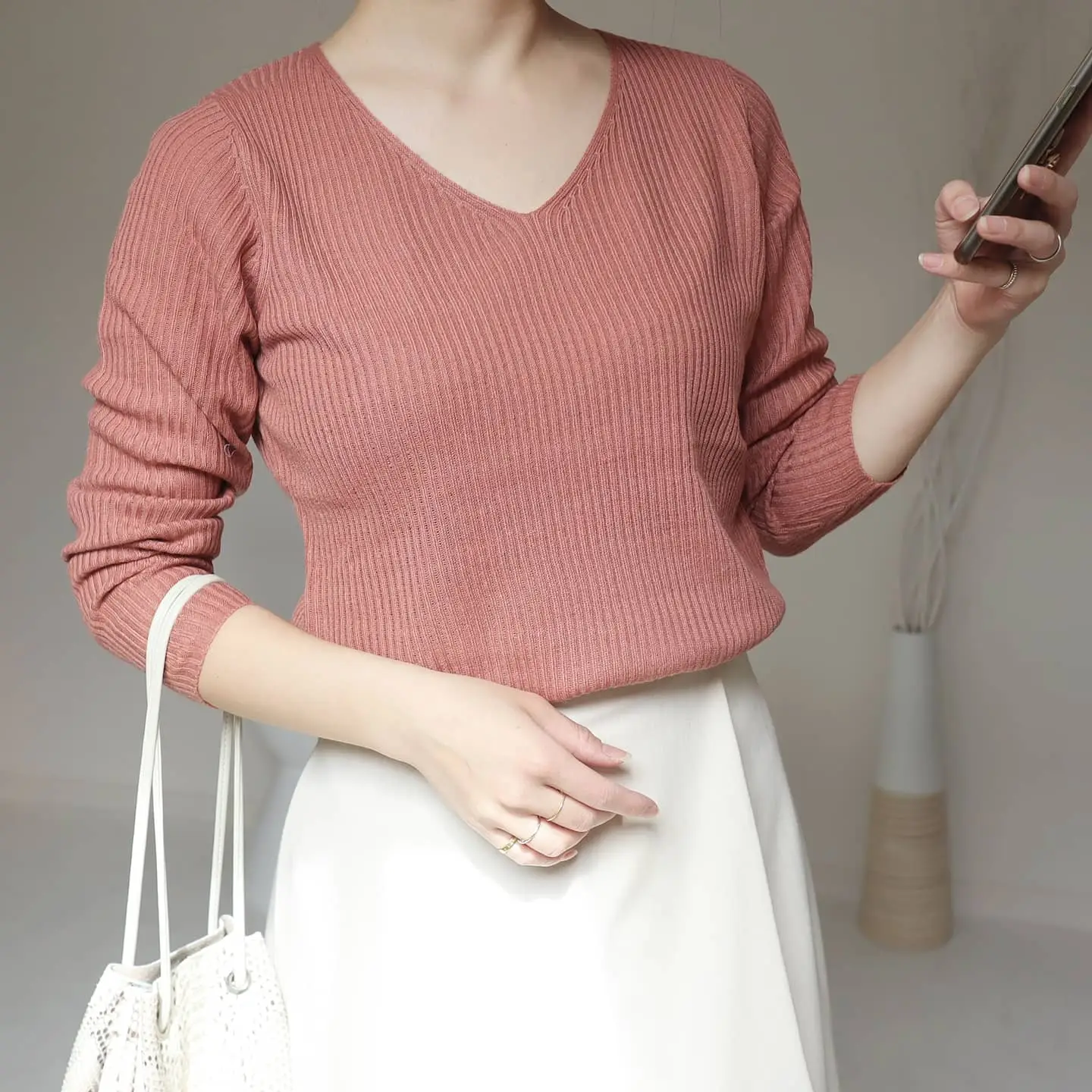 美品】MIU MIU シフォンシャツ サーモンピンク 36 トップス フリル 