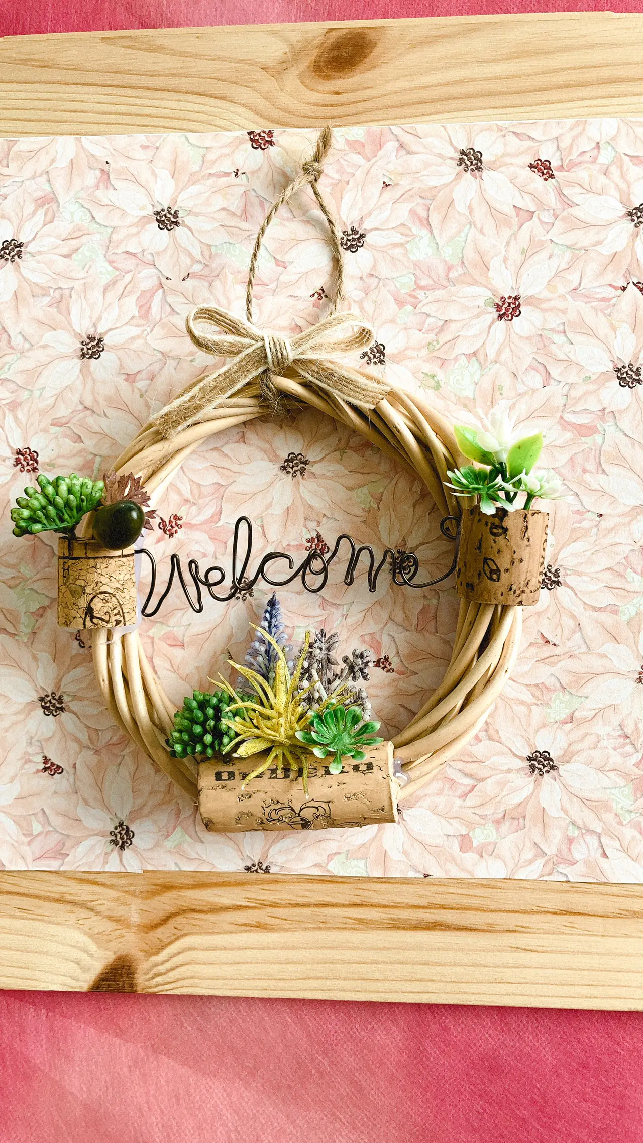 ワイヤークラフト・ワイヤーアート☆オリジナルフラワーリースの  