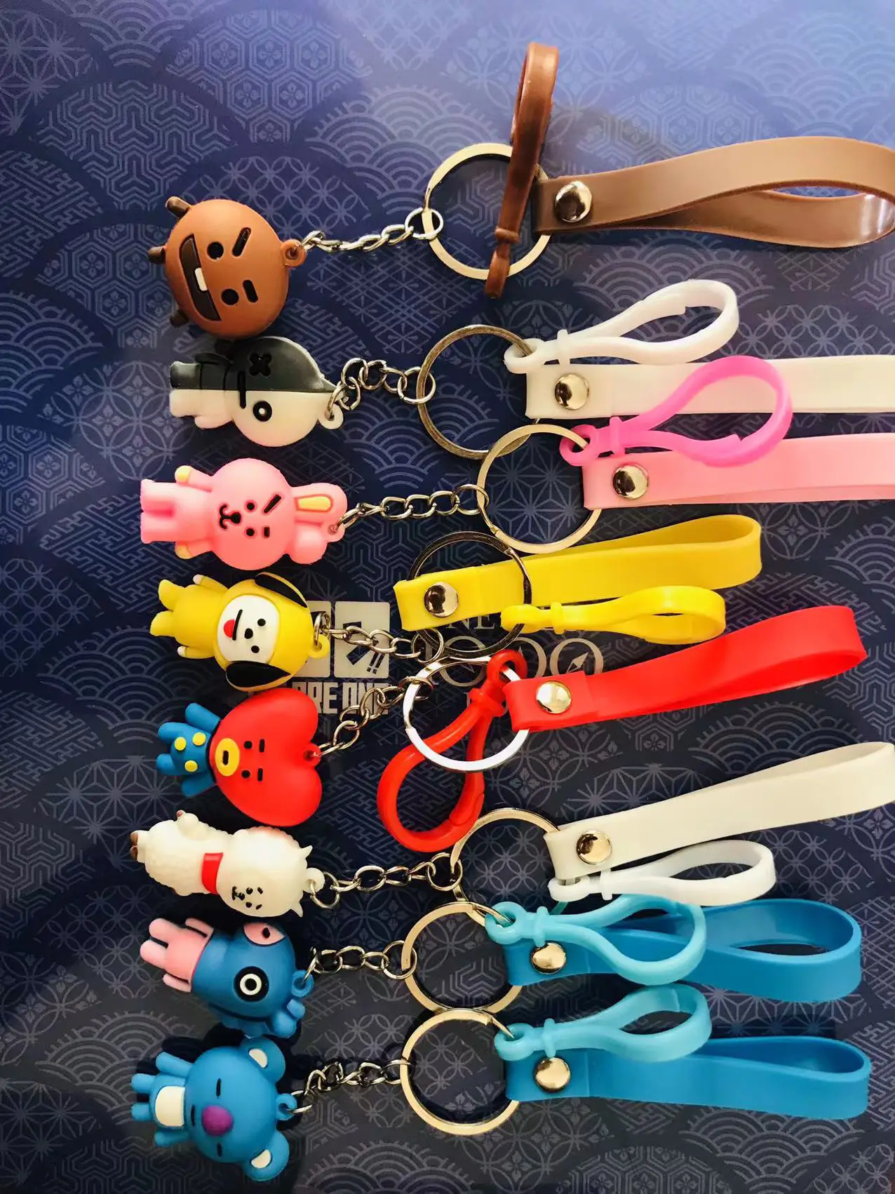 BTS BT21 Character Key Holder Strap [Set of 8] | Gallery posted by