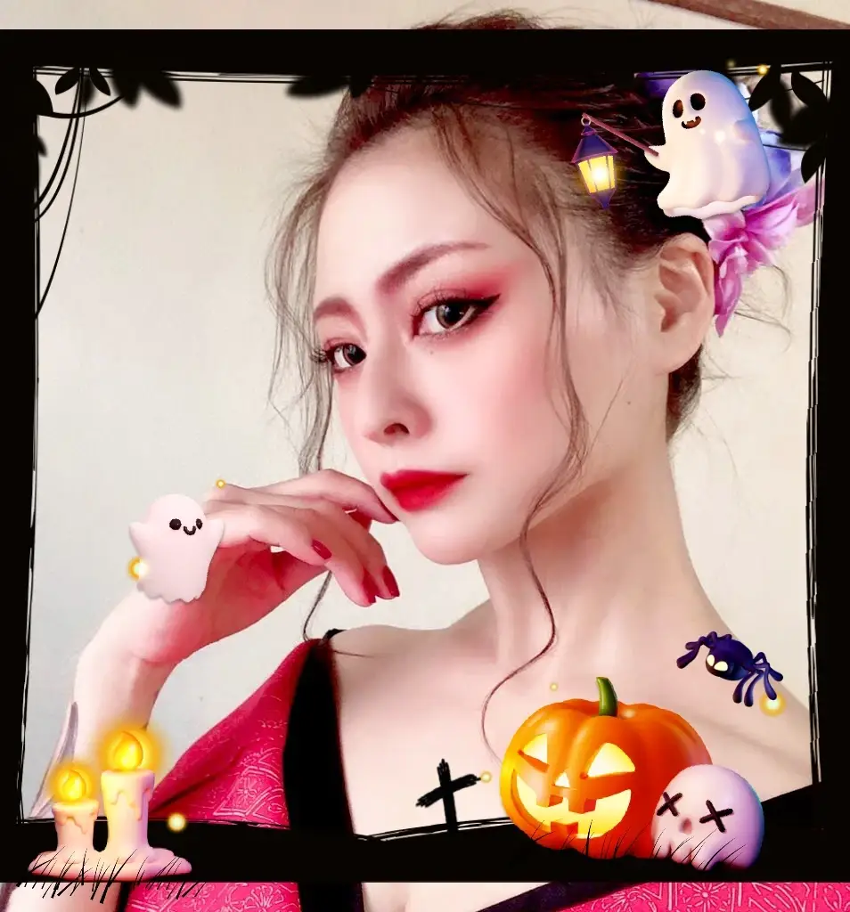 着物】で花魁風ハロウィン👻🎃 | KUMACOが投稿したフォトブック | Lemon8