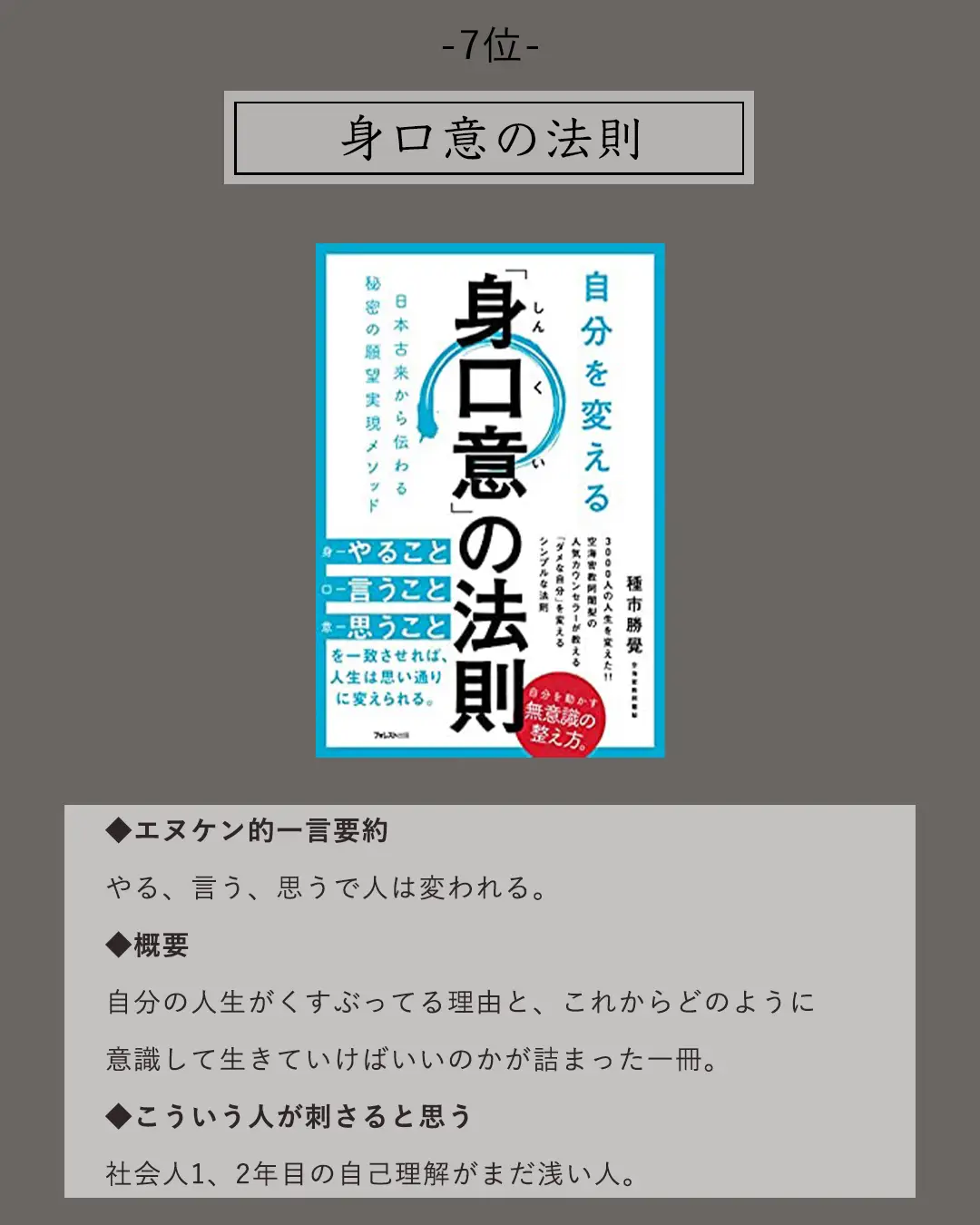 身口意確認用ページ