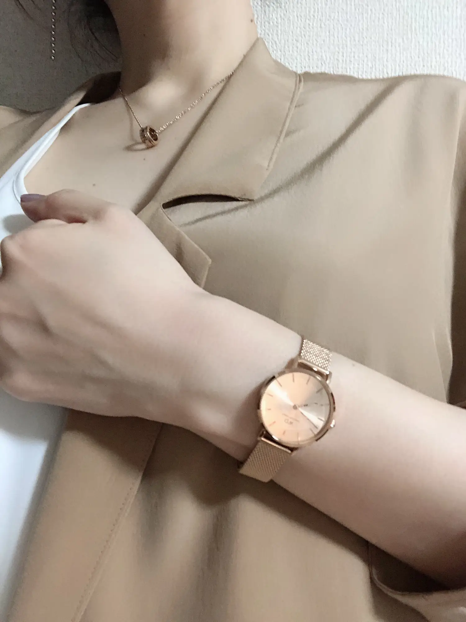 秋のファッション＆秋の新色ダニエルの時計＆ネックレス  