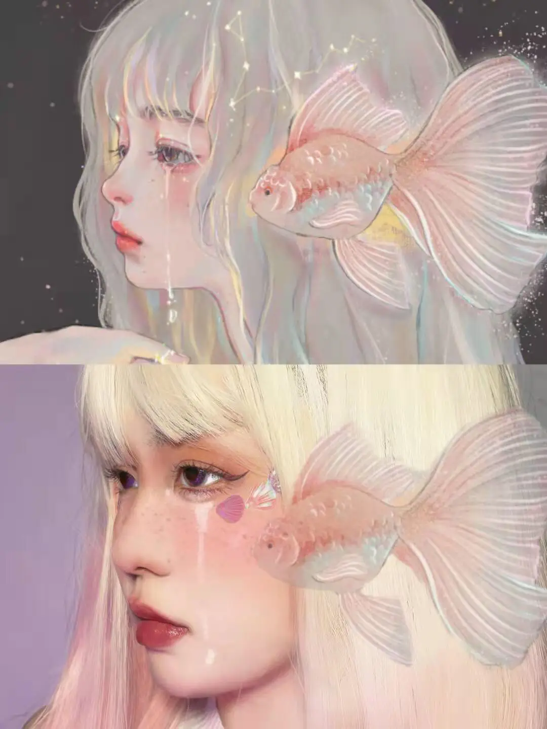大好きな魚座♓️の星座メイクアップ | kuyaが投稿したフォトブック 