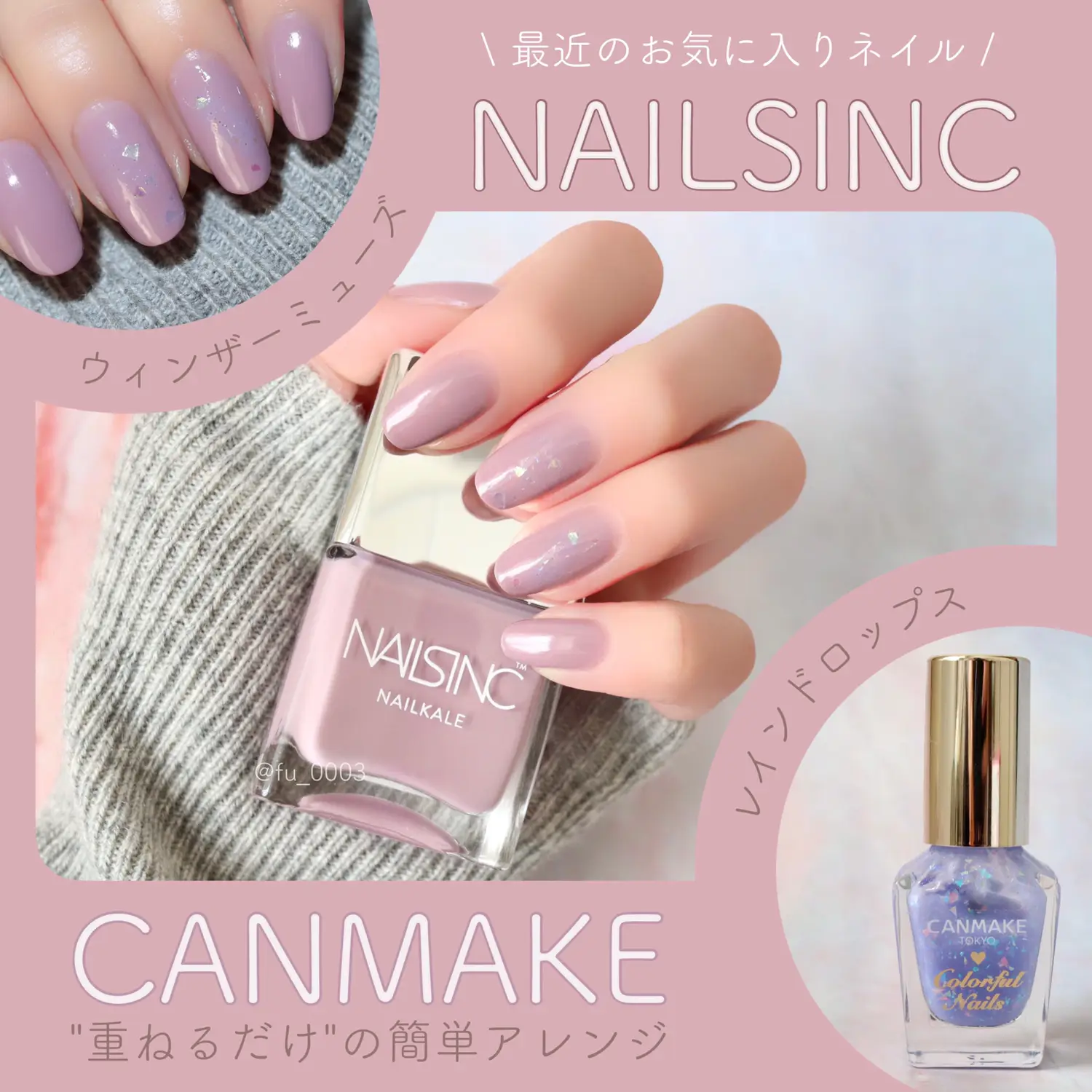 ネイビー✕ピンク】ラインリボン♡ヘアゴム ややこしい