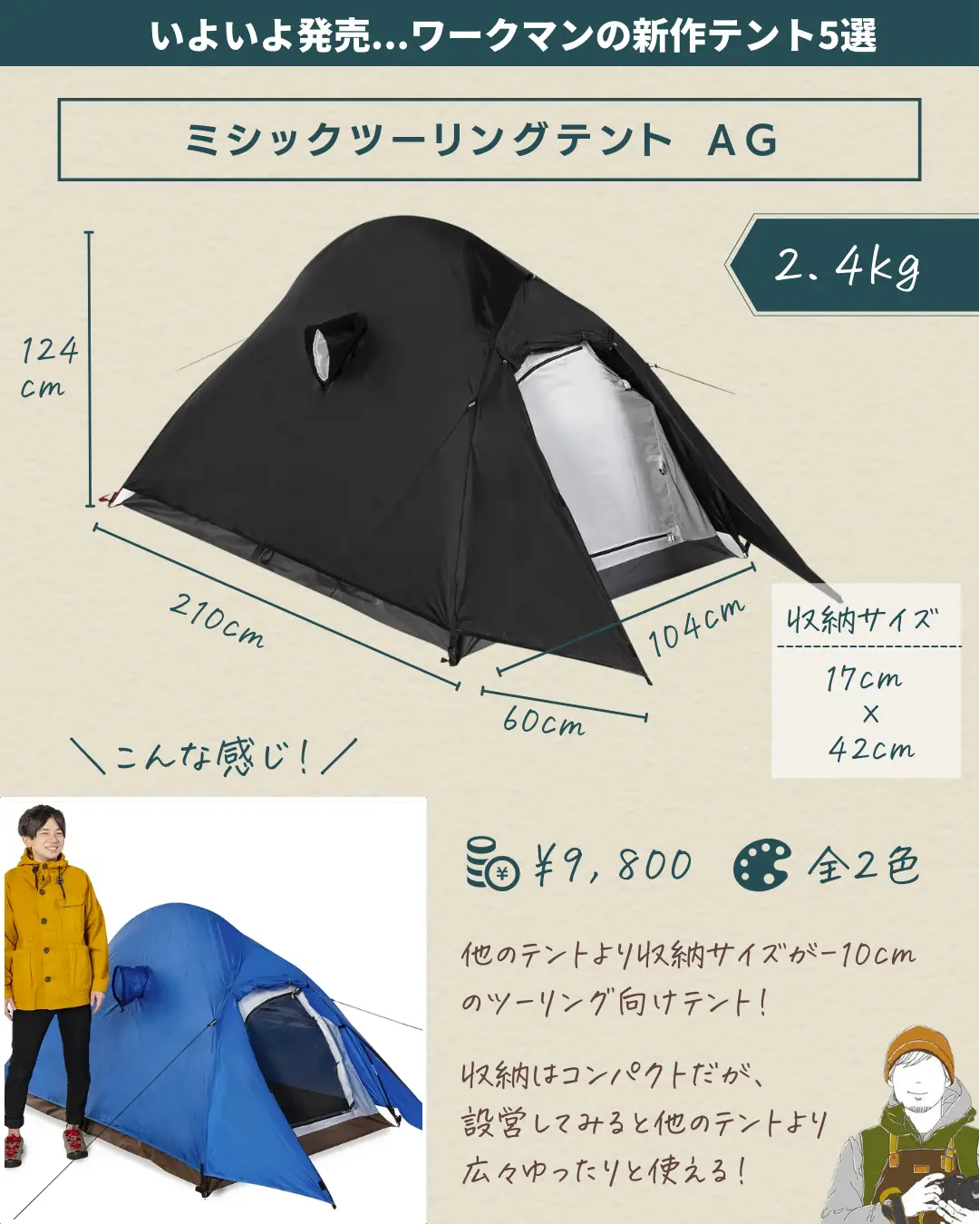 ついに来た】ワークマン新作テント5選 | ふみ｜コスパ最高キャンプ 