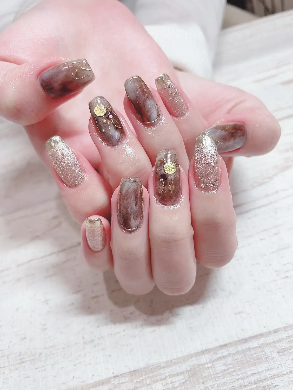 ニュアンス ギャラクシーネイル💅Valentine♡ | どりたん♡が投稿した