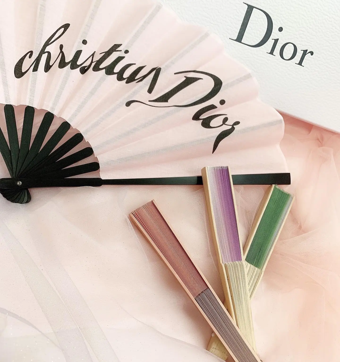 DIOR ディオール 扇子 せんす ピンク 限定 dior-gift-fan コスメ 化粧