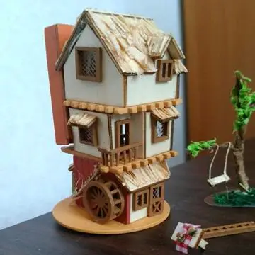 花好きなミニ熊ちゃん ミニチュア ドールハウス 海外作家様