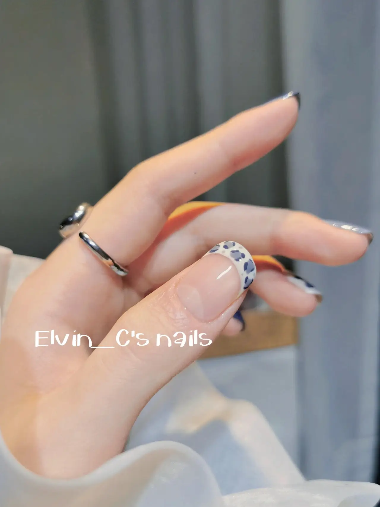 Blue Leopard Print Nail Art | Gallery posted by Elvin_C | Lemon8