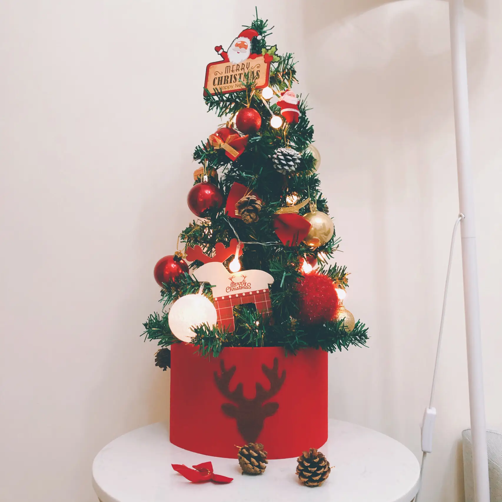 大きなクリスマスツリー粉雪一回使用