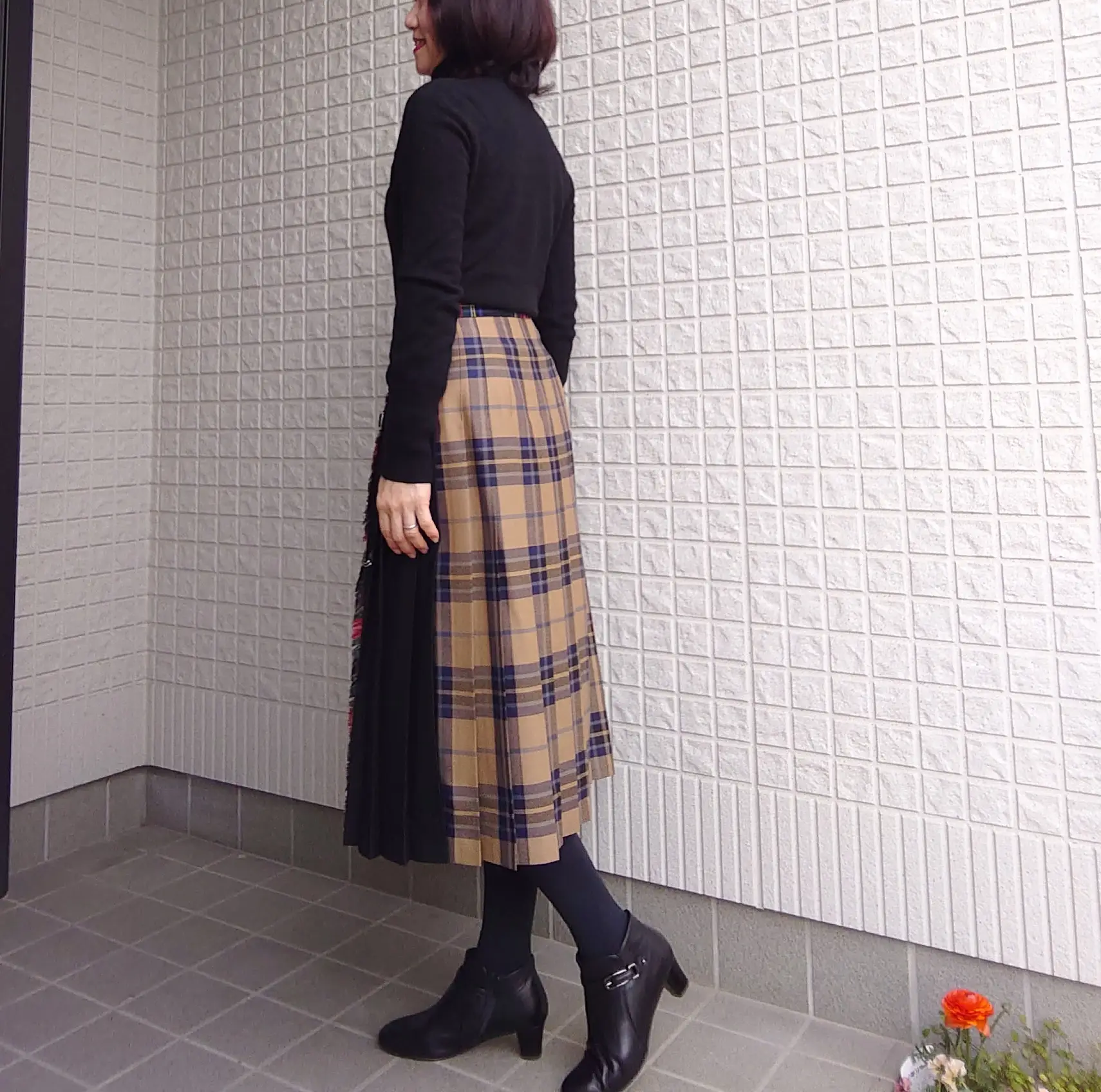 前後違うチェック柄のデザインスカート | hinahimeが投稿したフォト 