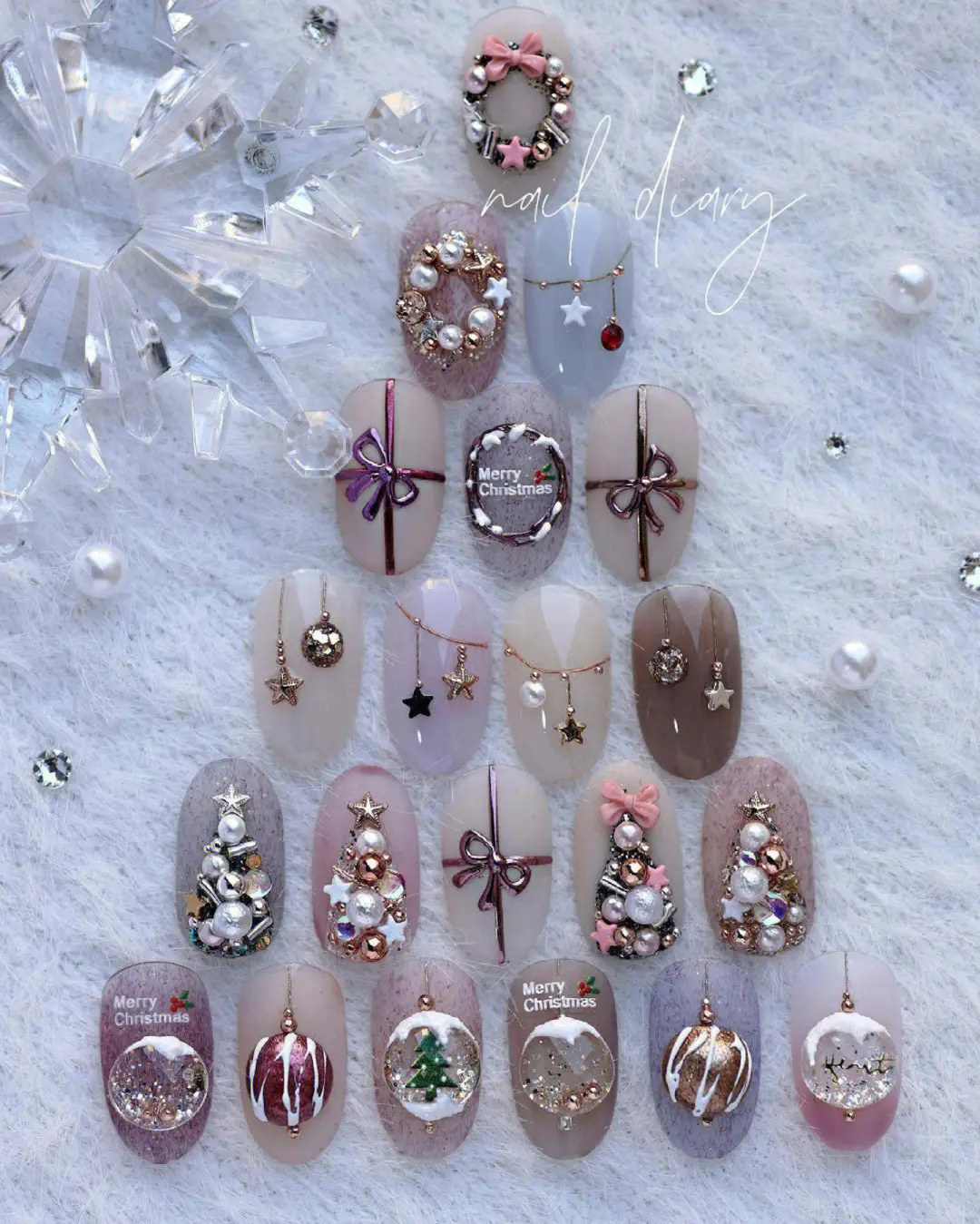 🎄🎄🎄クリスマスネイルはどれもとてもきれいです | RS_Nailが投稿した