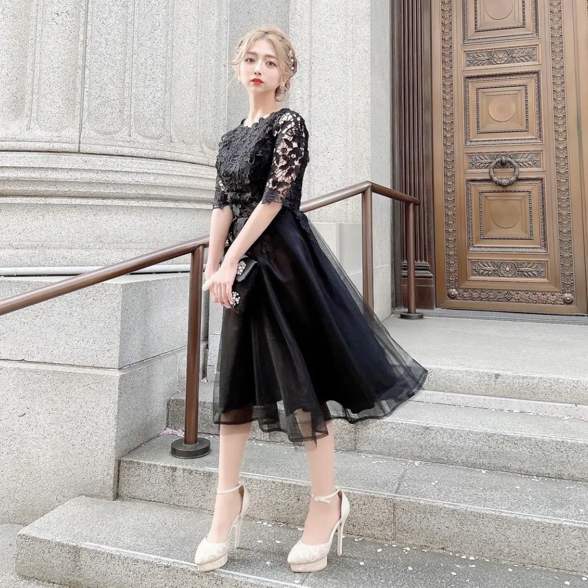 140cm〜145cmはロングドレス 姫系 パーティー 145cm〜はワンピース え  