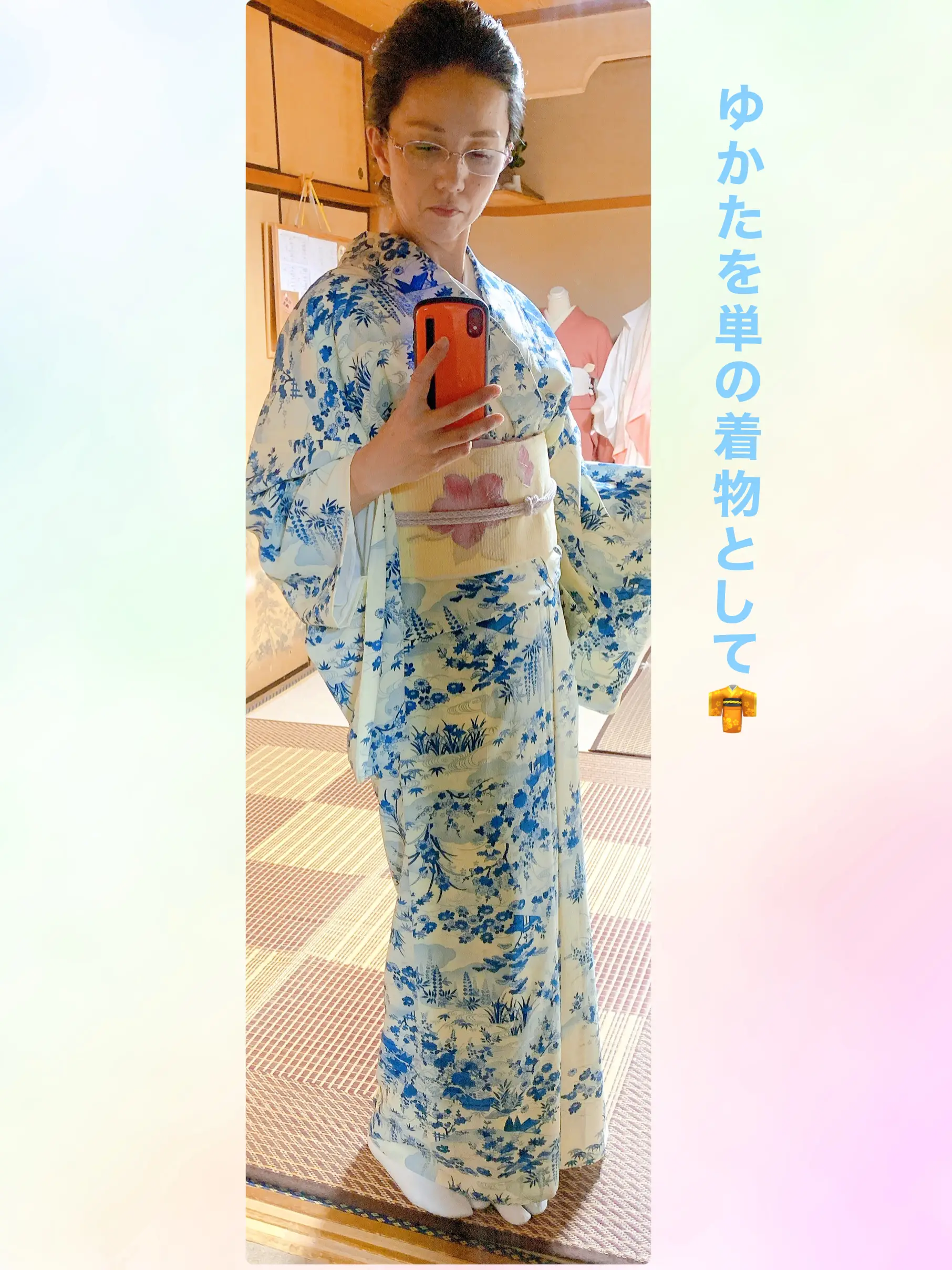 ゆかたを単の着物として着ています | いろはうたが投稿したフォト 