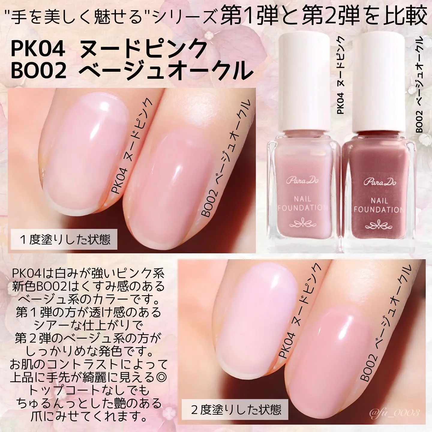 パラドゥ ネイルファンデーション 限定 PK04 ヌードピンク