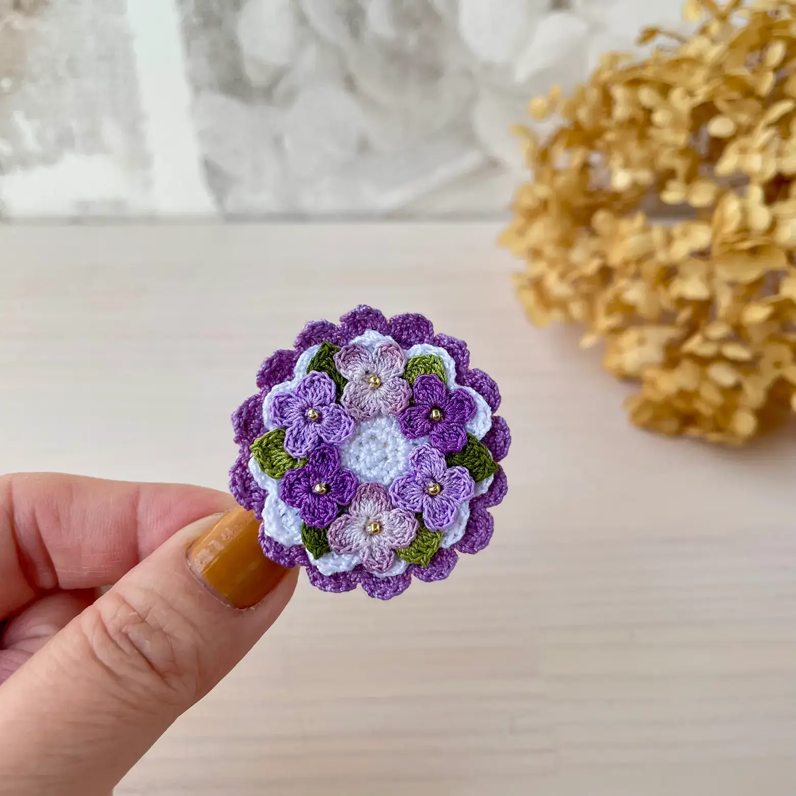 Delicate Simple Multi color Flower Shape Woven Brooch - Temu