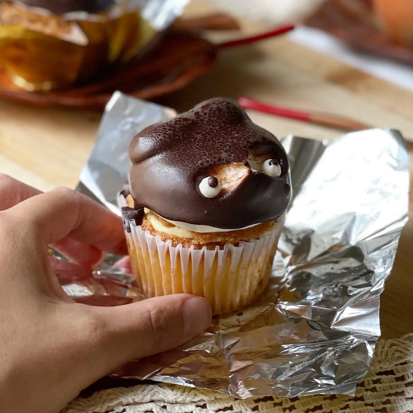 たぬきさん♡カップケーキ