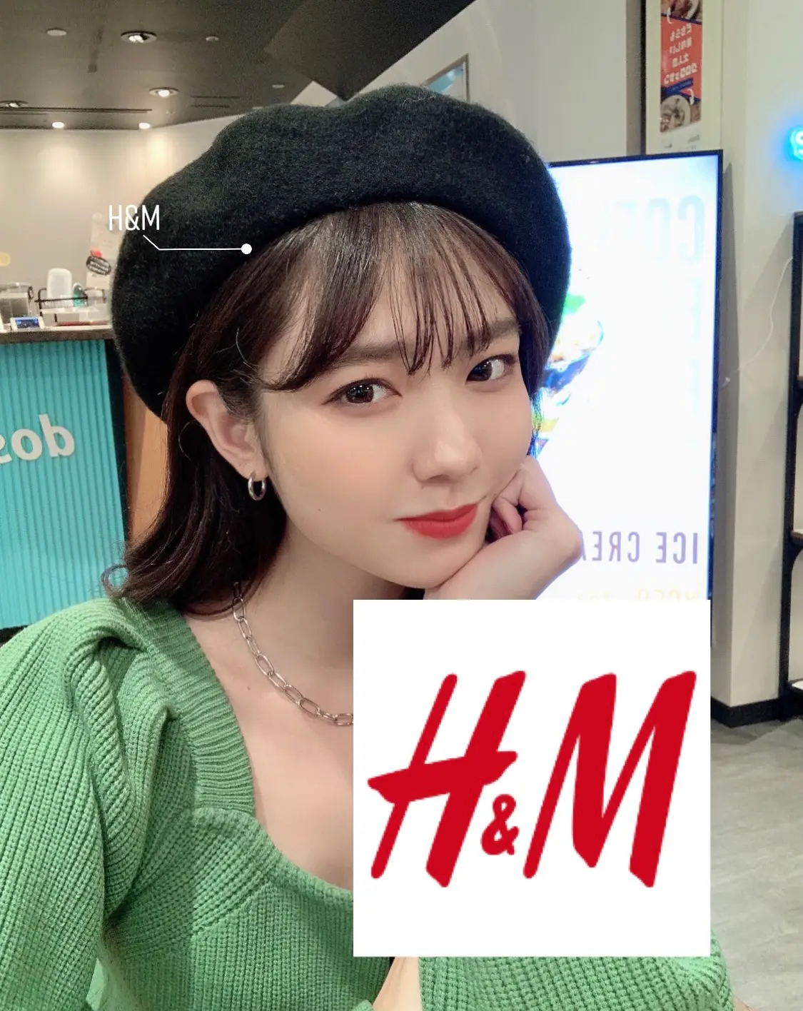 H and m top beret