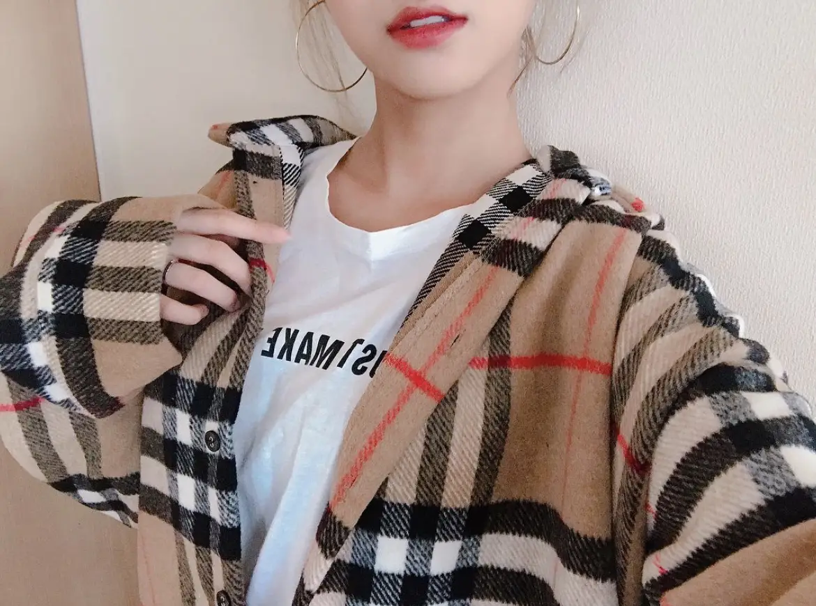 Burberry バーバリー シャツ 残酷 ワンピース ストライプ チェック 6Y 