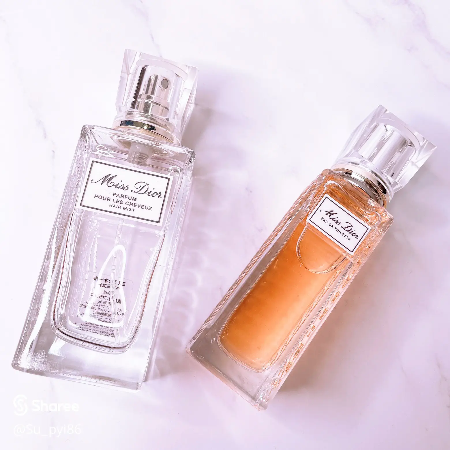 Miss Dior ヘアミスト美品&オードゥトワレ ローラーパール新品セット ディオール / ミス ディオール オードゥ トワレ ローラー パール