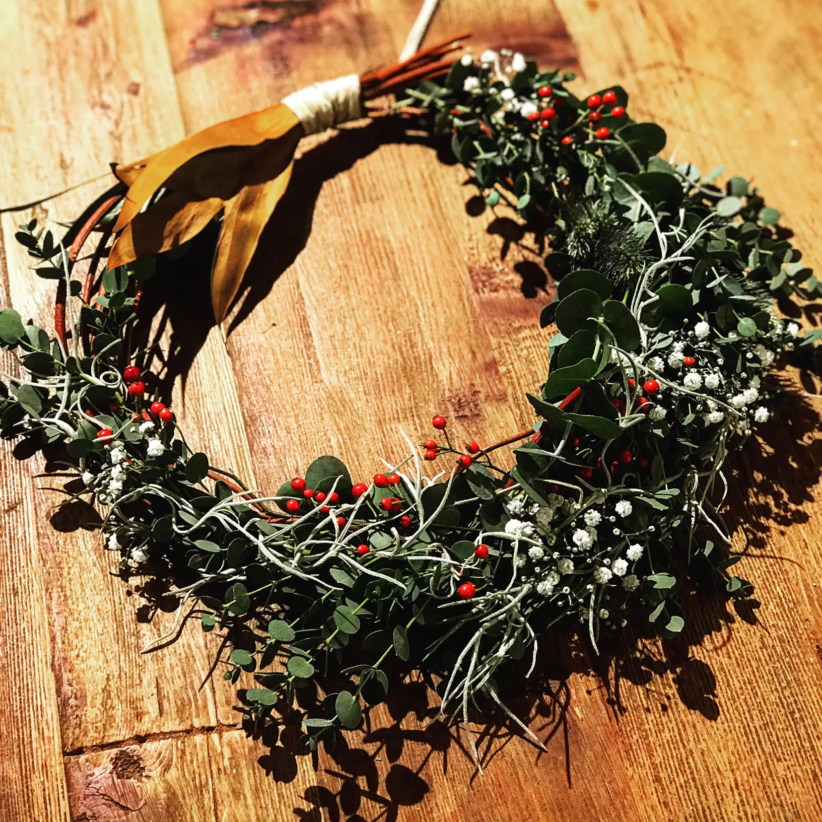 SALE】Halloweenリース スモークツリー 木の実 ラッピング無料